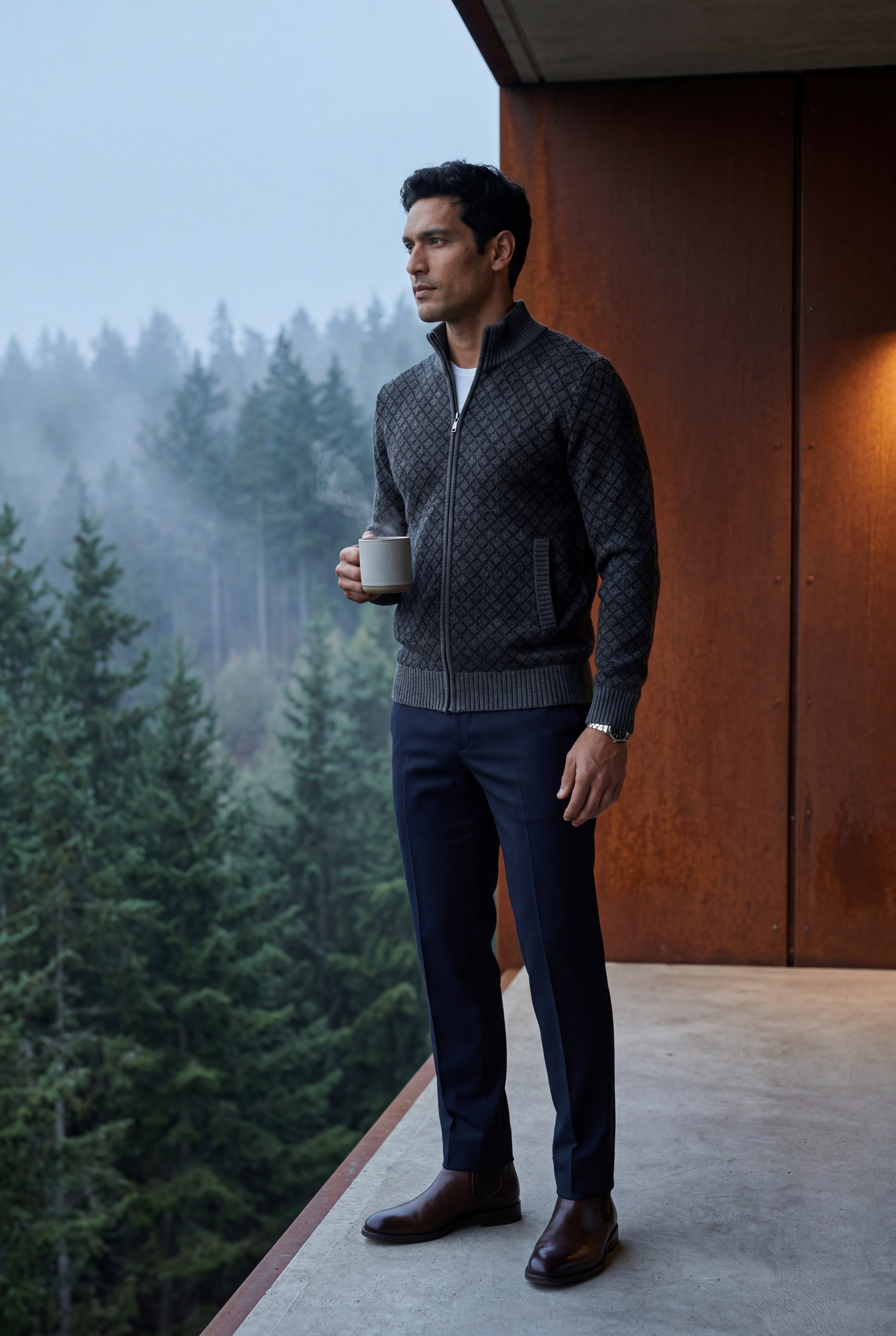Zoyri | Diamond Knit Cardigan