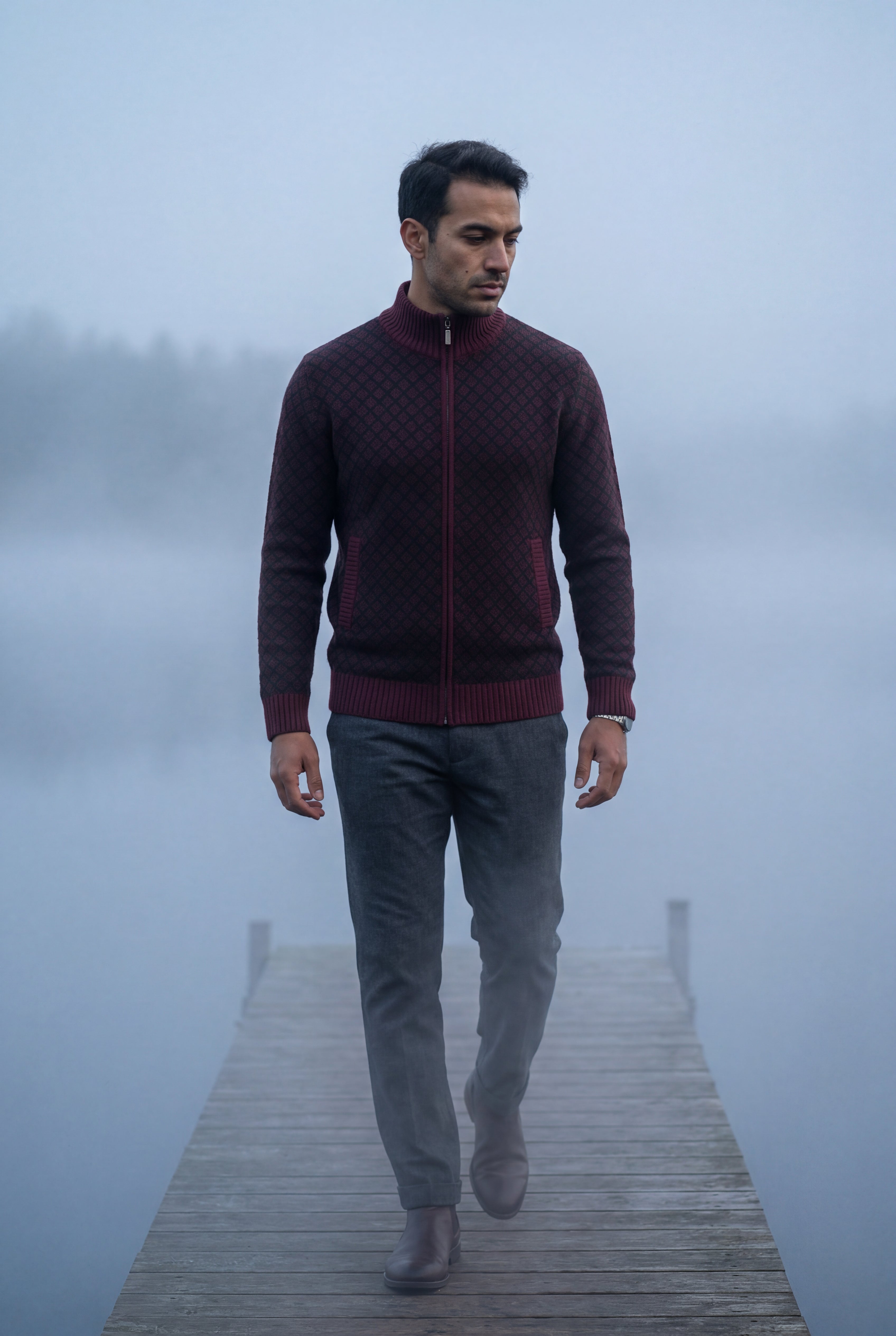 Zoyri | Diamond Knit Cardigan