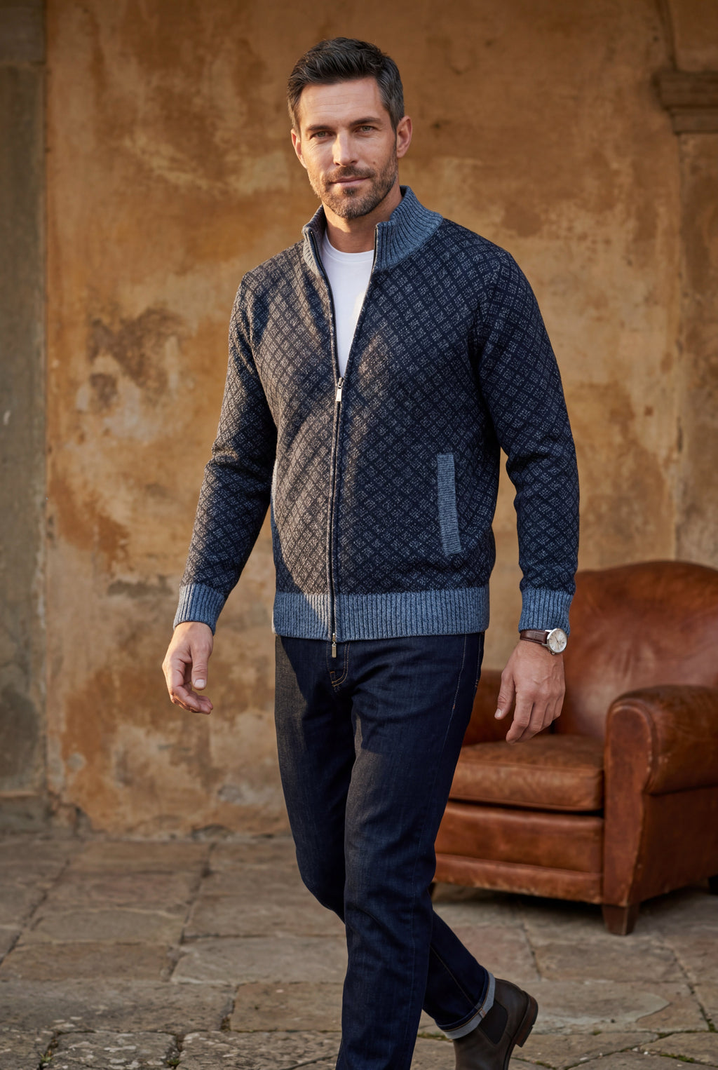 Zoyri | Diamond Knit Cardigan