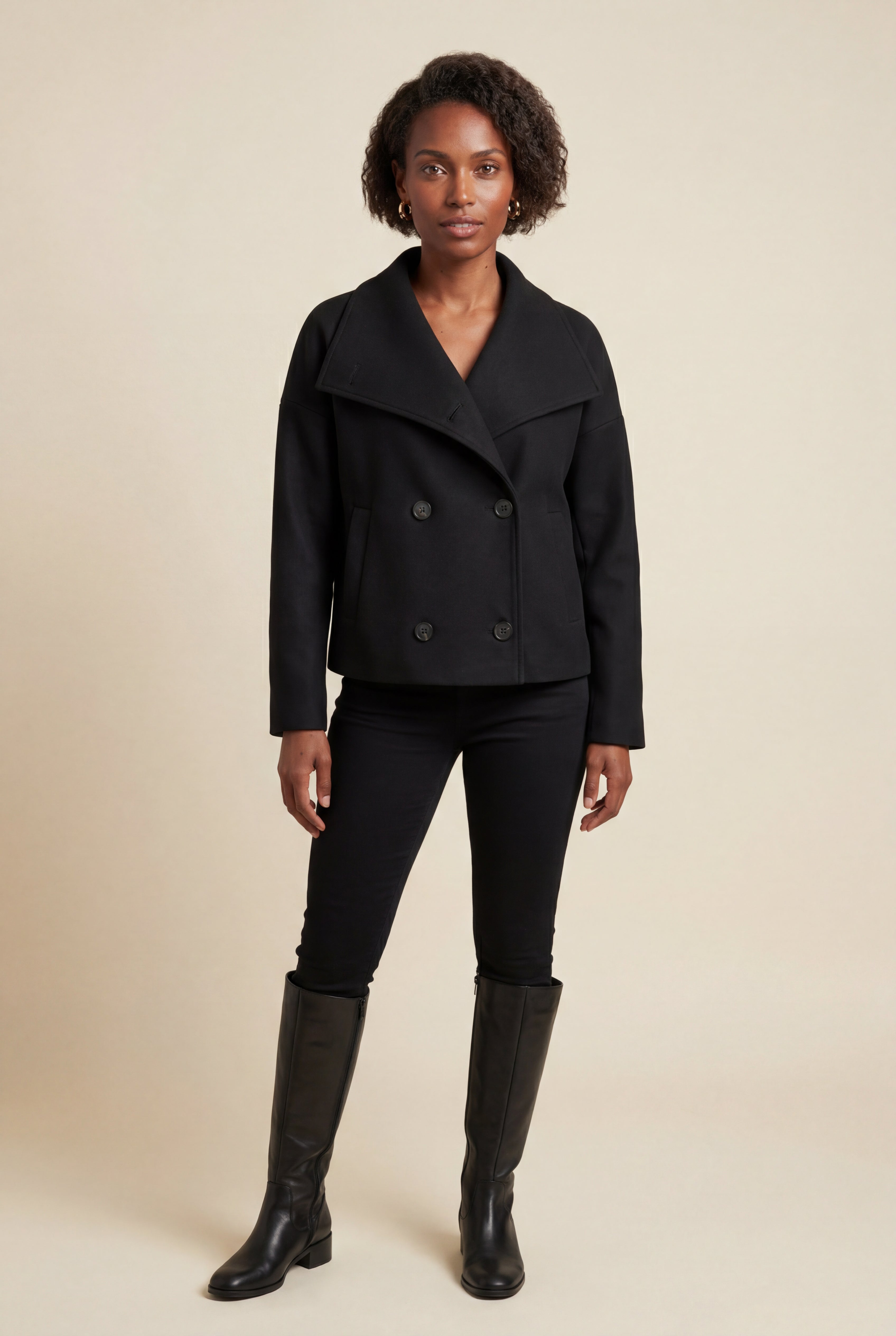 Zoyri | Double-Breasted Short Coat