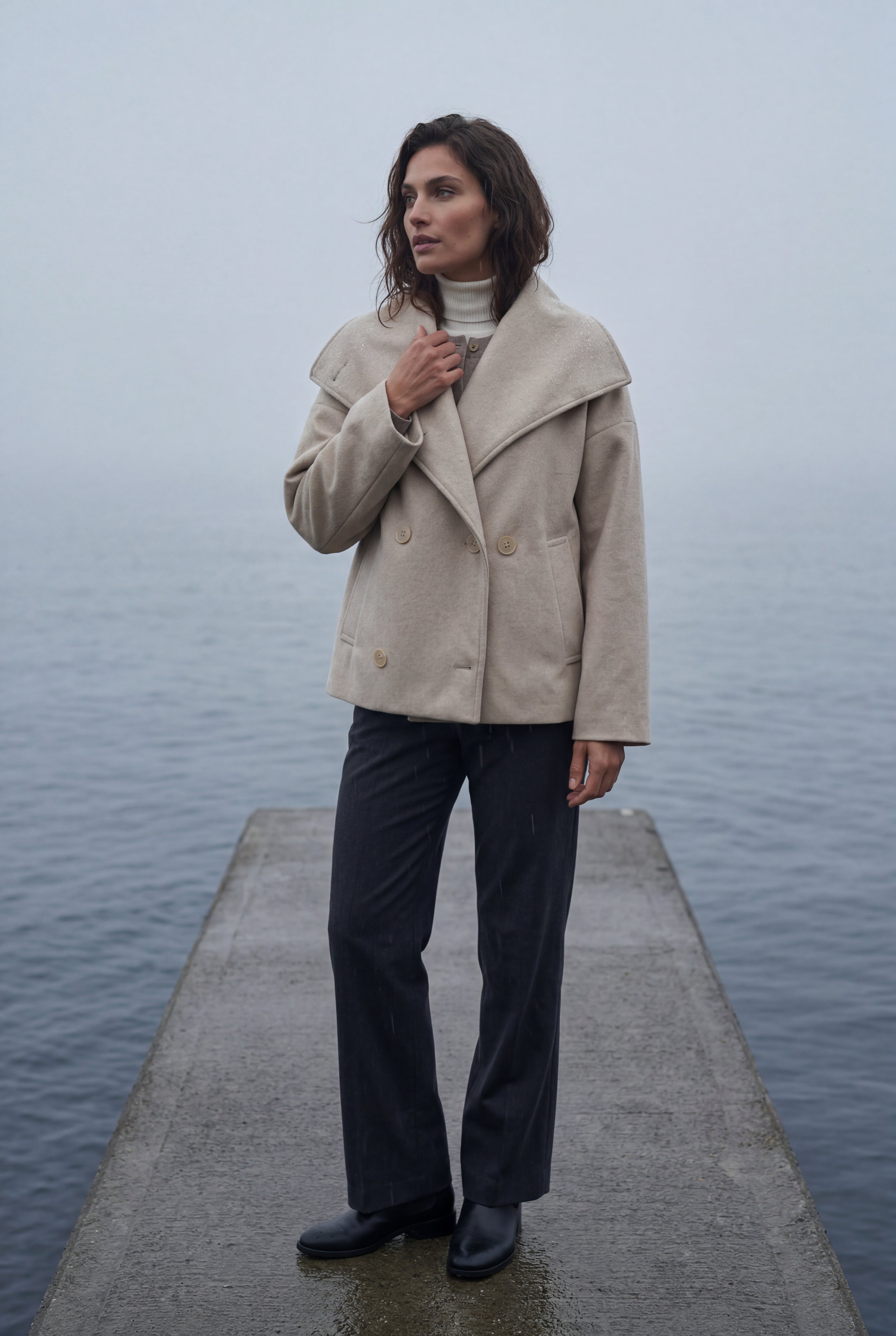 Zoyri | Double-Breasted Short Coat