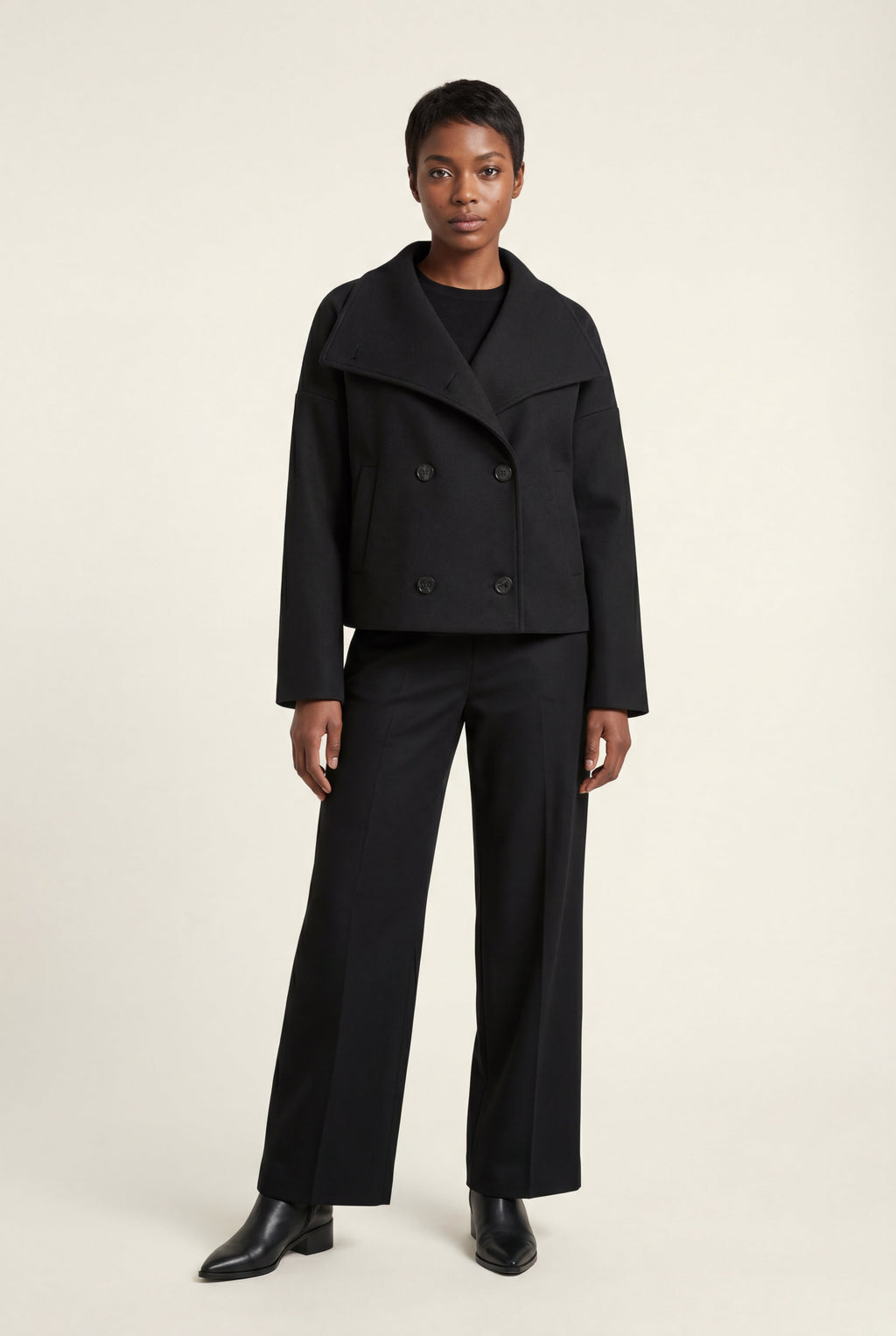 Zoyri | Double-Breasted Short Coat