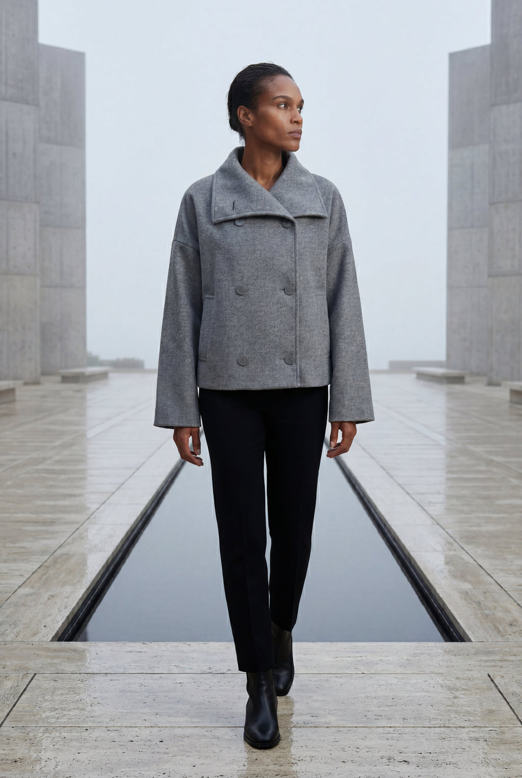 Zoyri | Double-Breasted Short Coat