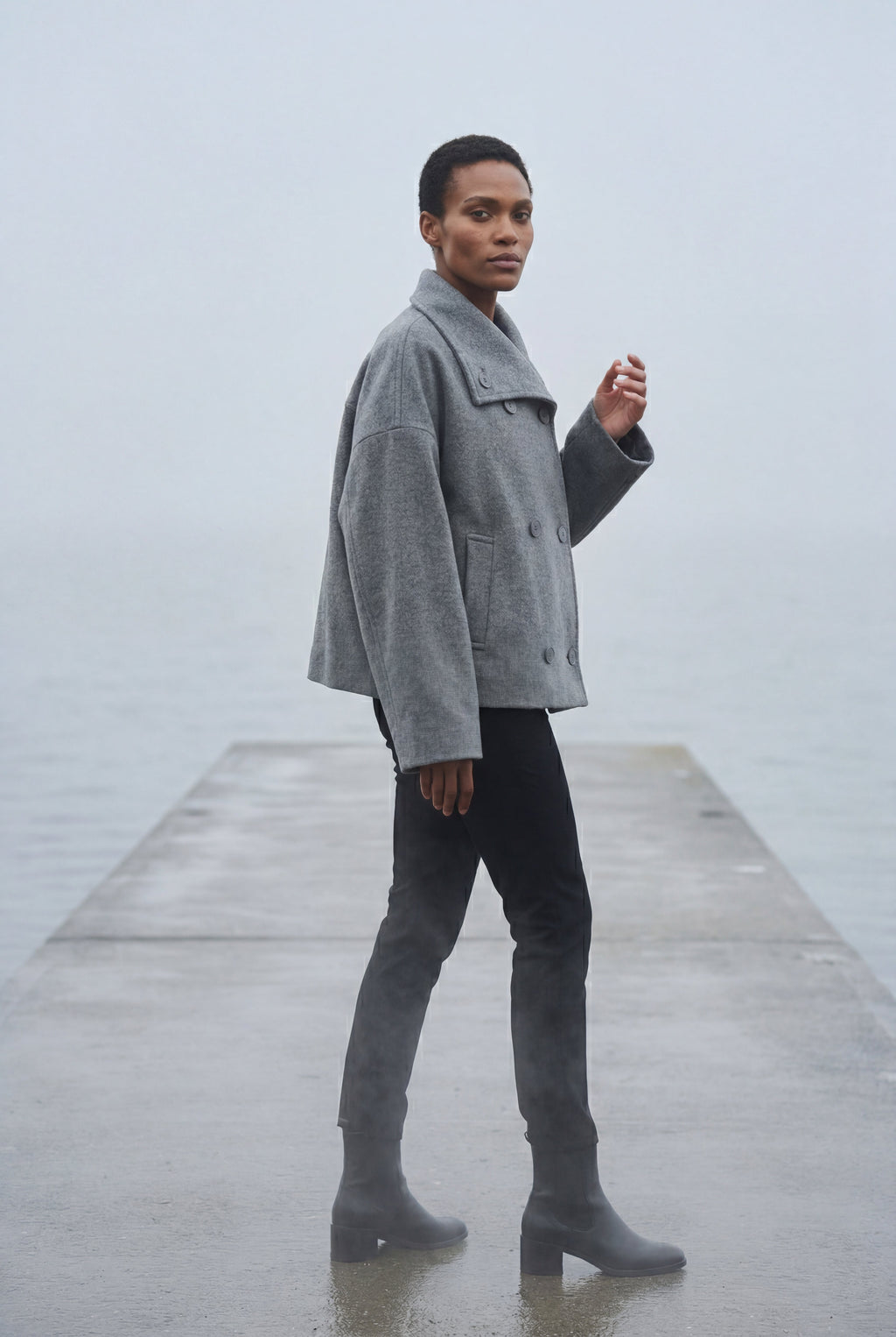 Zoyri | Double-Breasted Short Coat