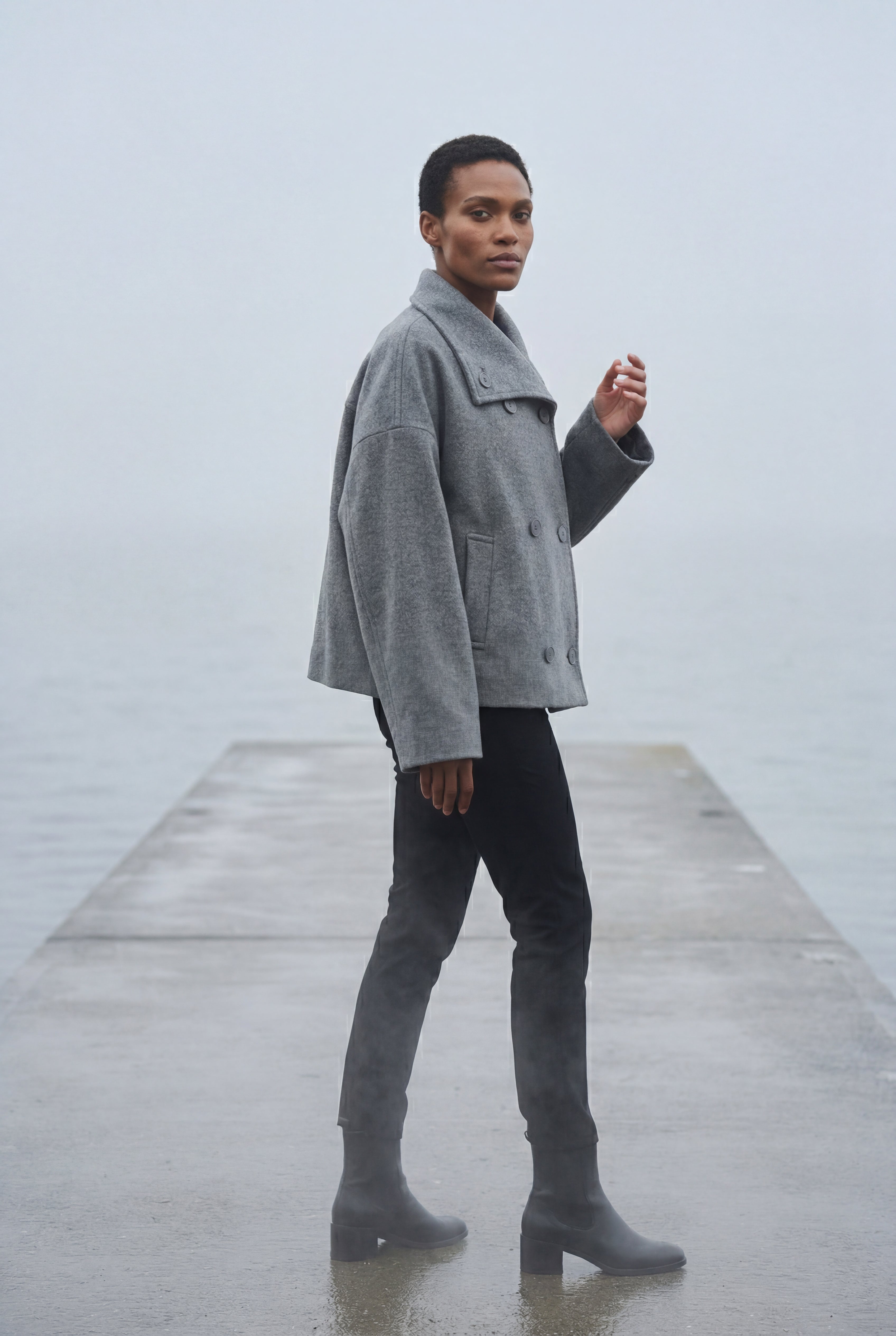 Zoyri | Double-Breasted Short Coat