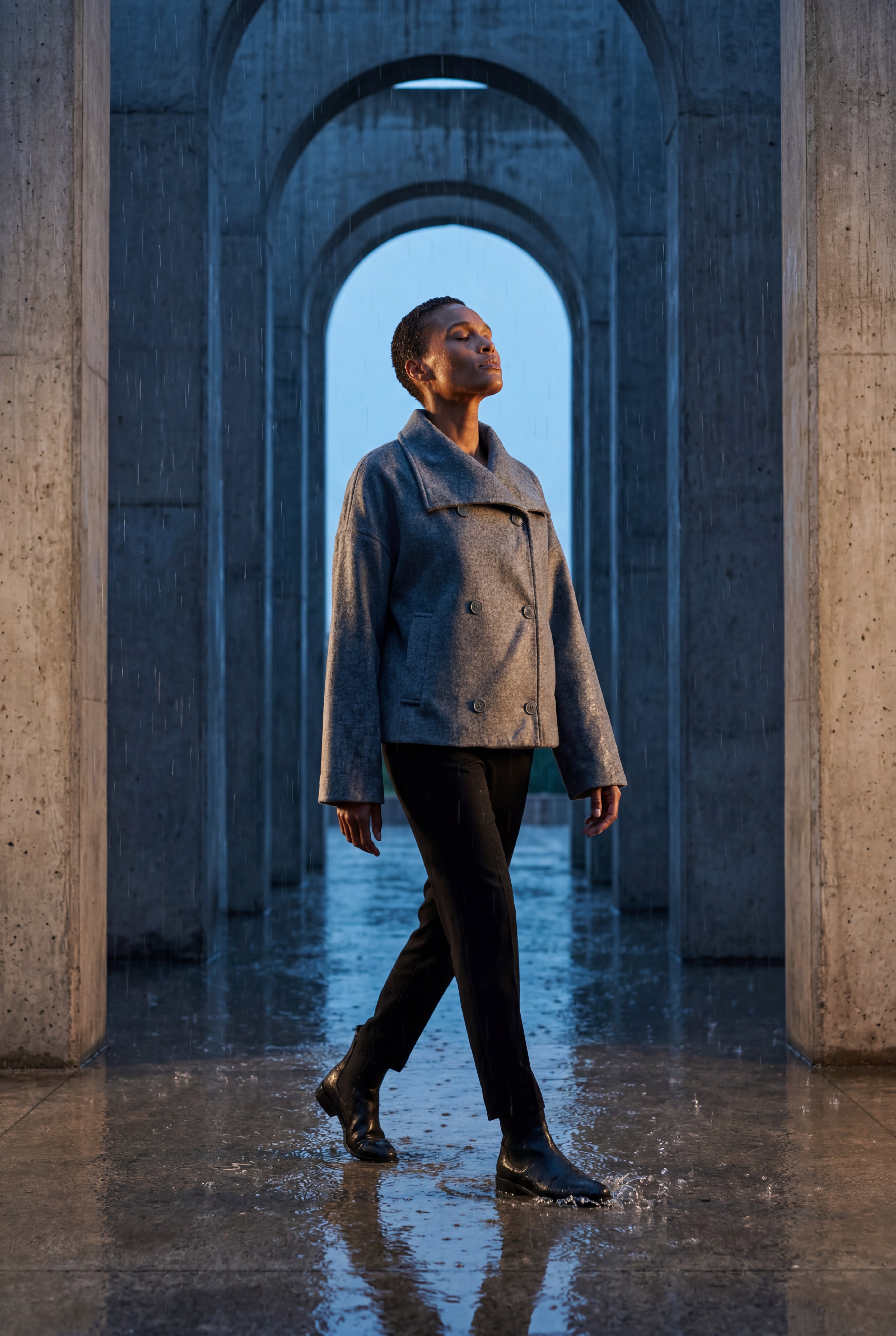 Zoyri | Double-Breasted Short Coat