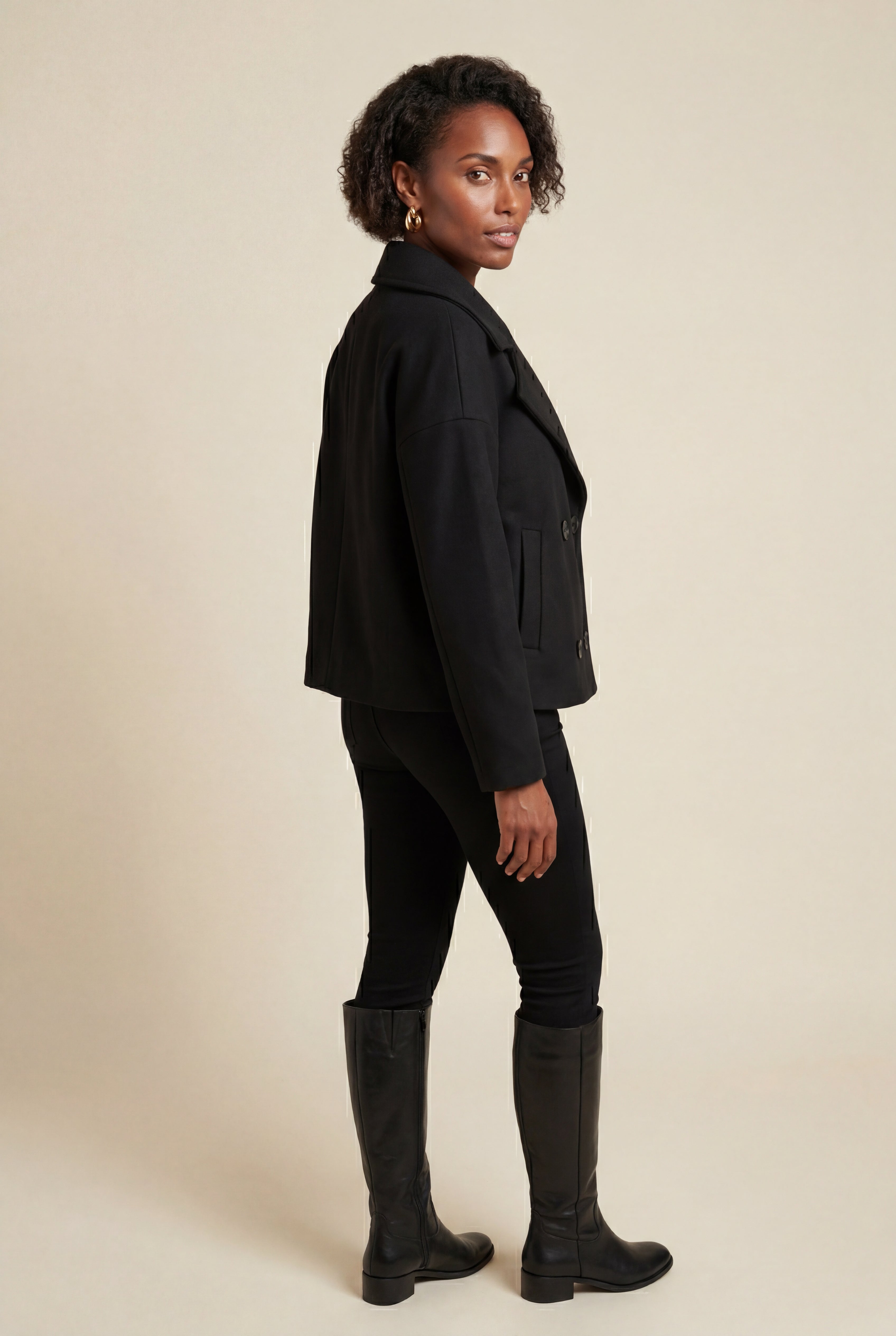 Zoyri | Double-Breasted Short Coat