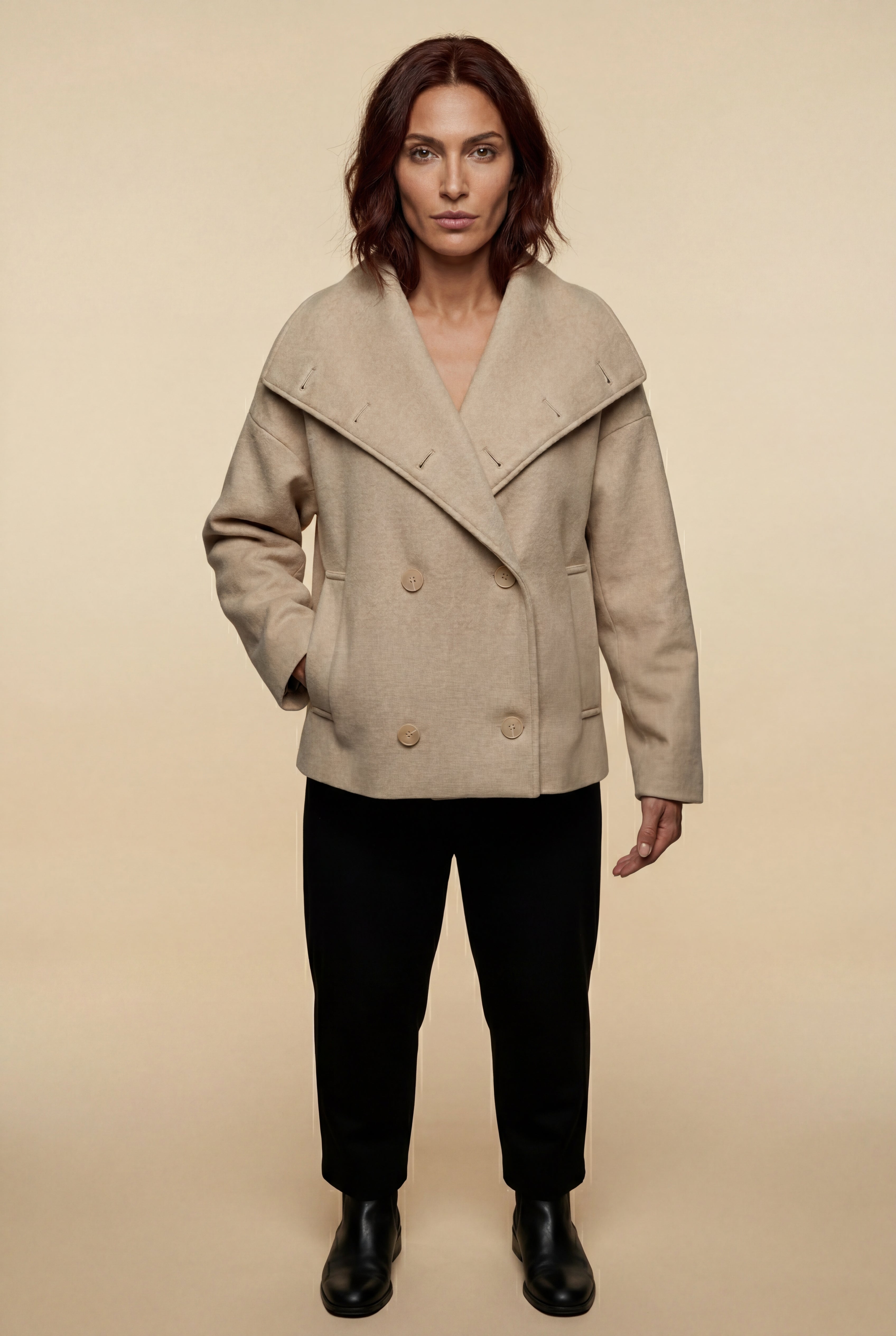 Zoyri | Double-Breasted Short Coat