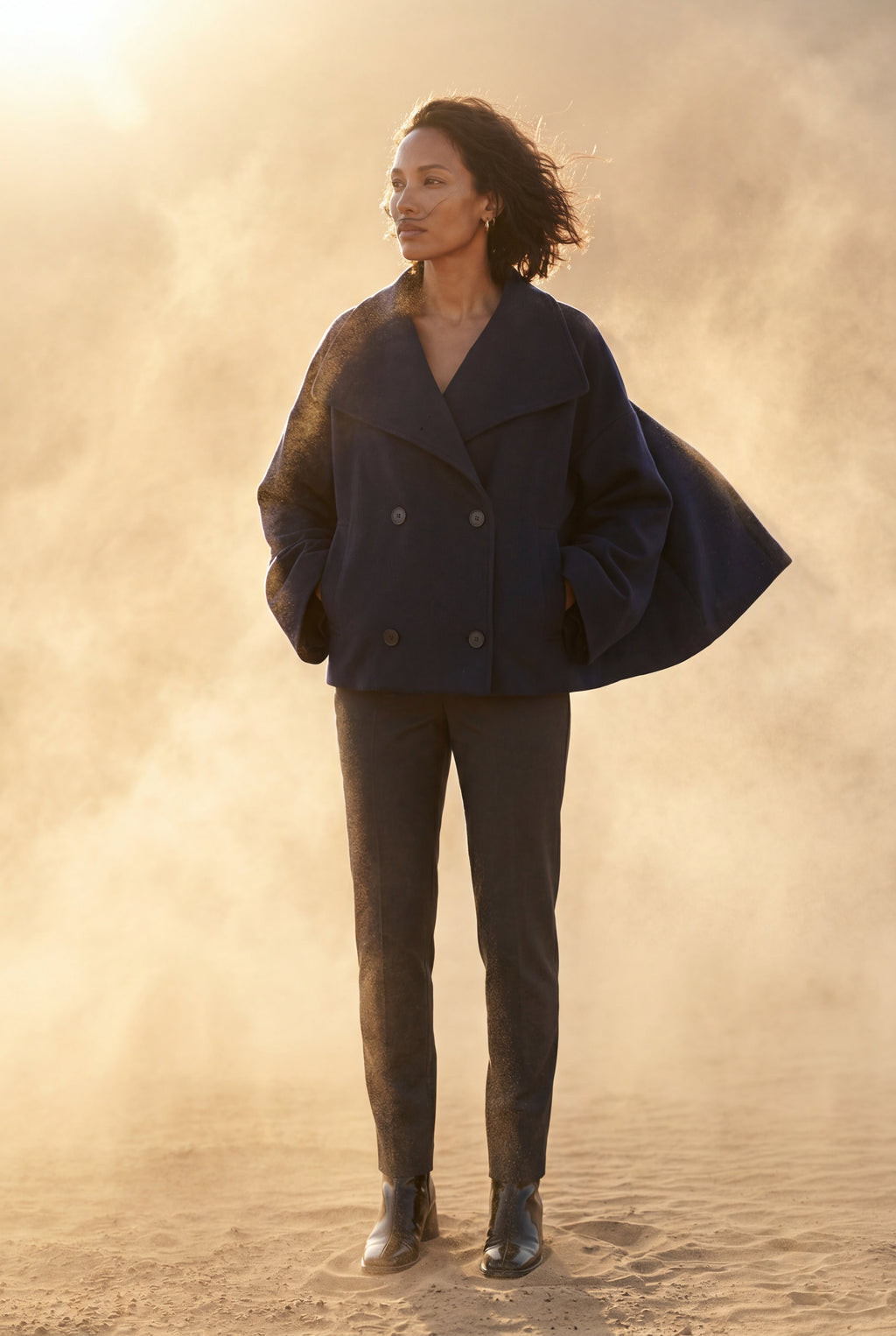 Zoyri | Double-Breasted Short Coat