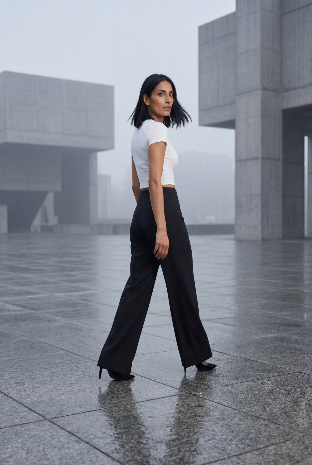 Zoyri | Tailored Wide-Leg Trousers