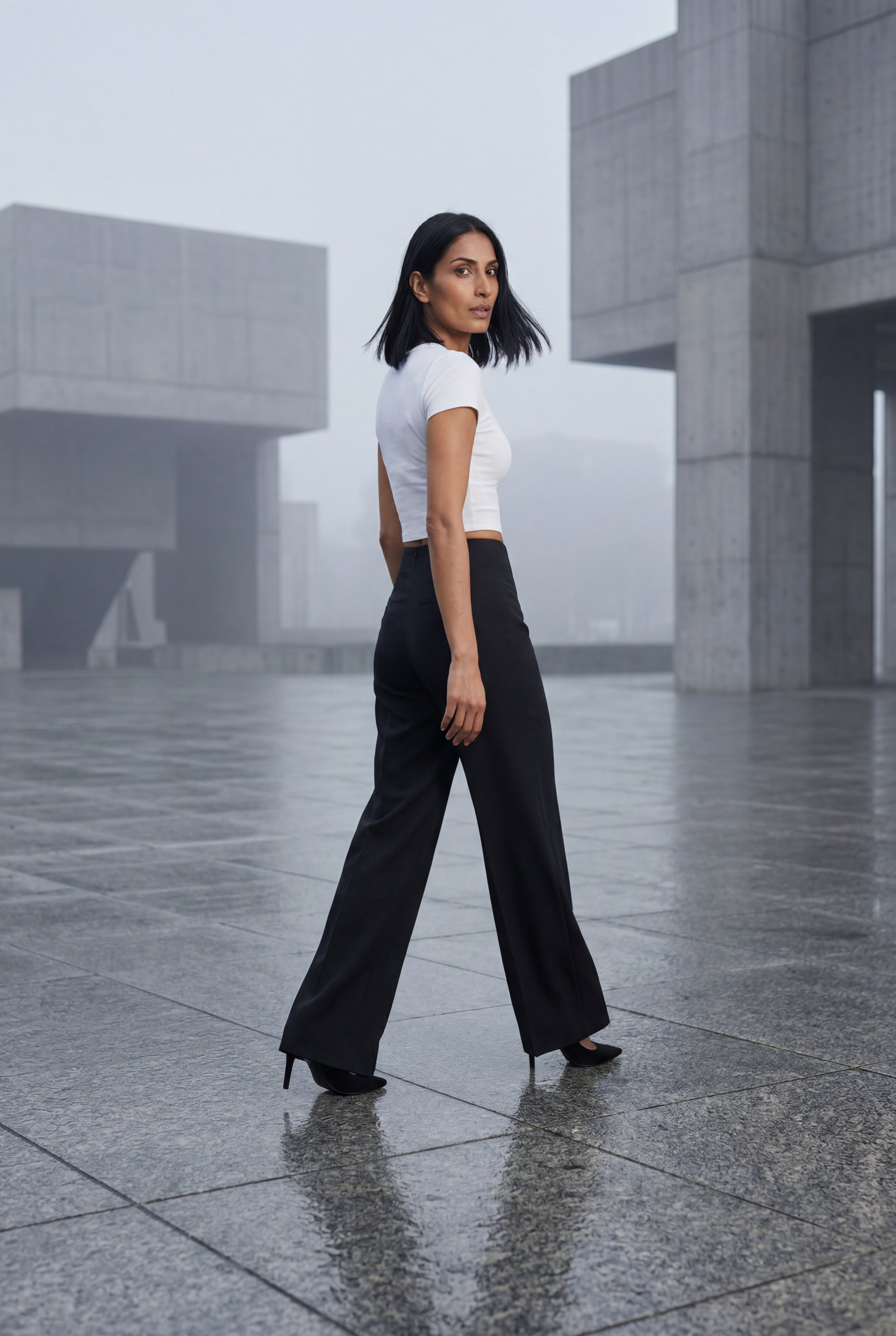 Zoyri | Tailored Wide-Leg Trousers
