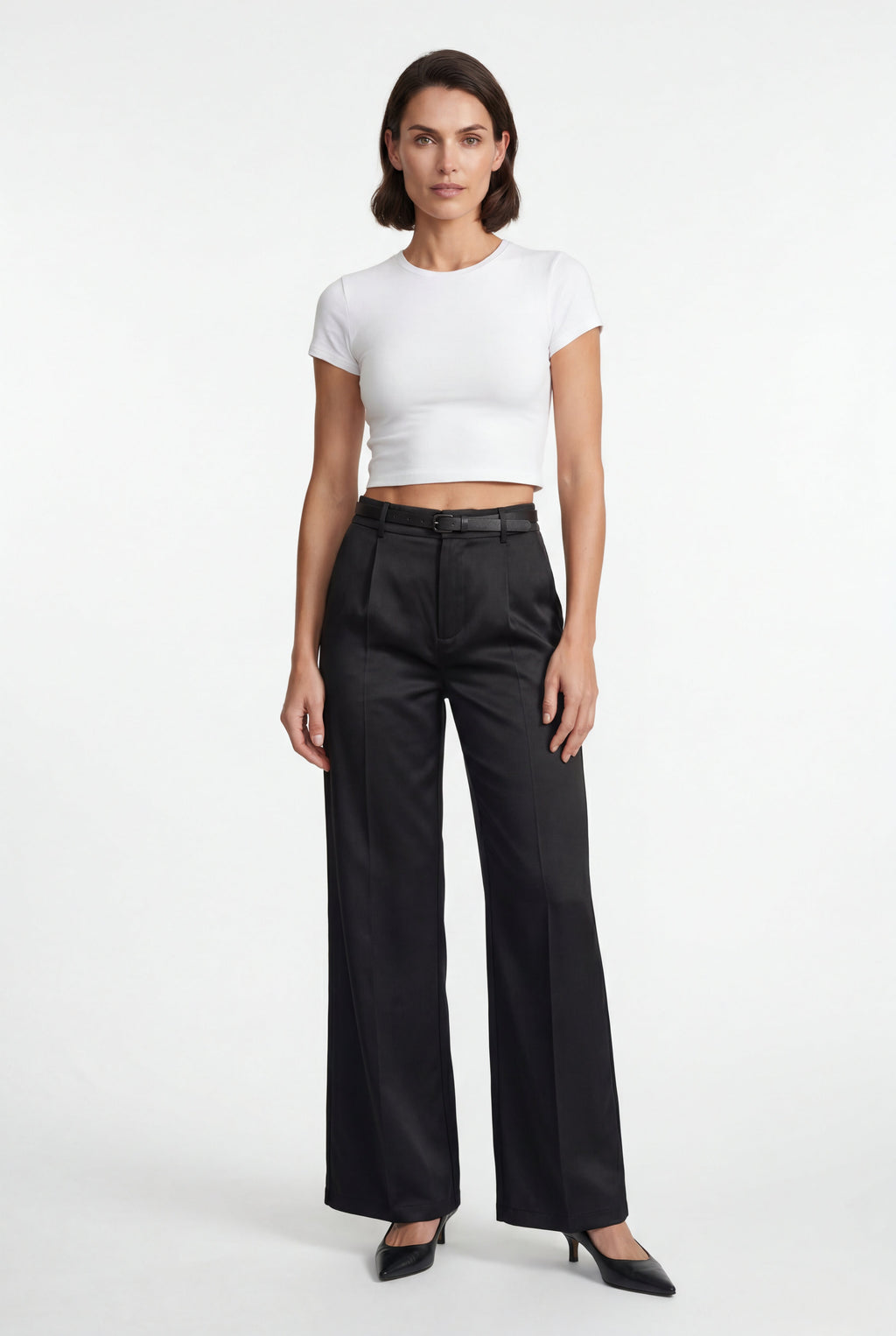 Zoyri | Belted Wide-Leg Trousers