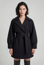 Zoyri | Belted Mini Trench Coat