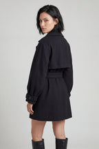 Zoyri | Belted Mini Trench Coat