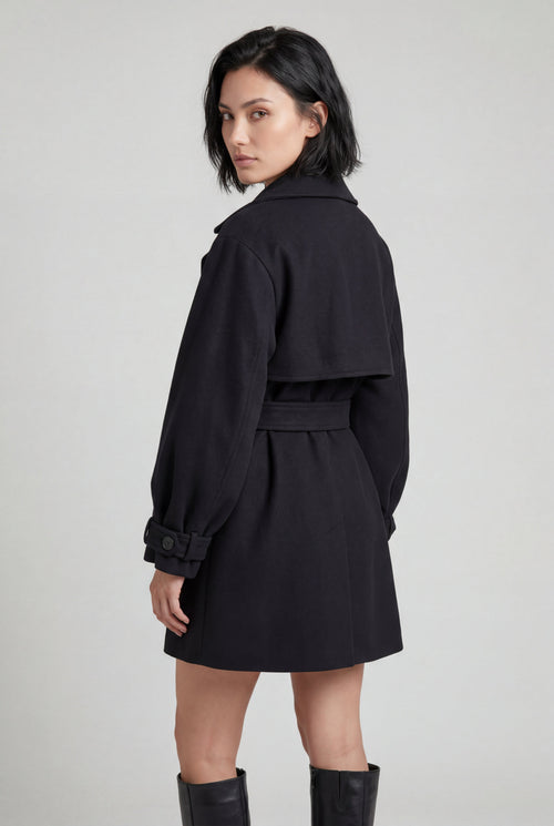 Zoyri | Belted Mini Trench Coat