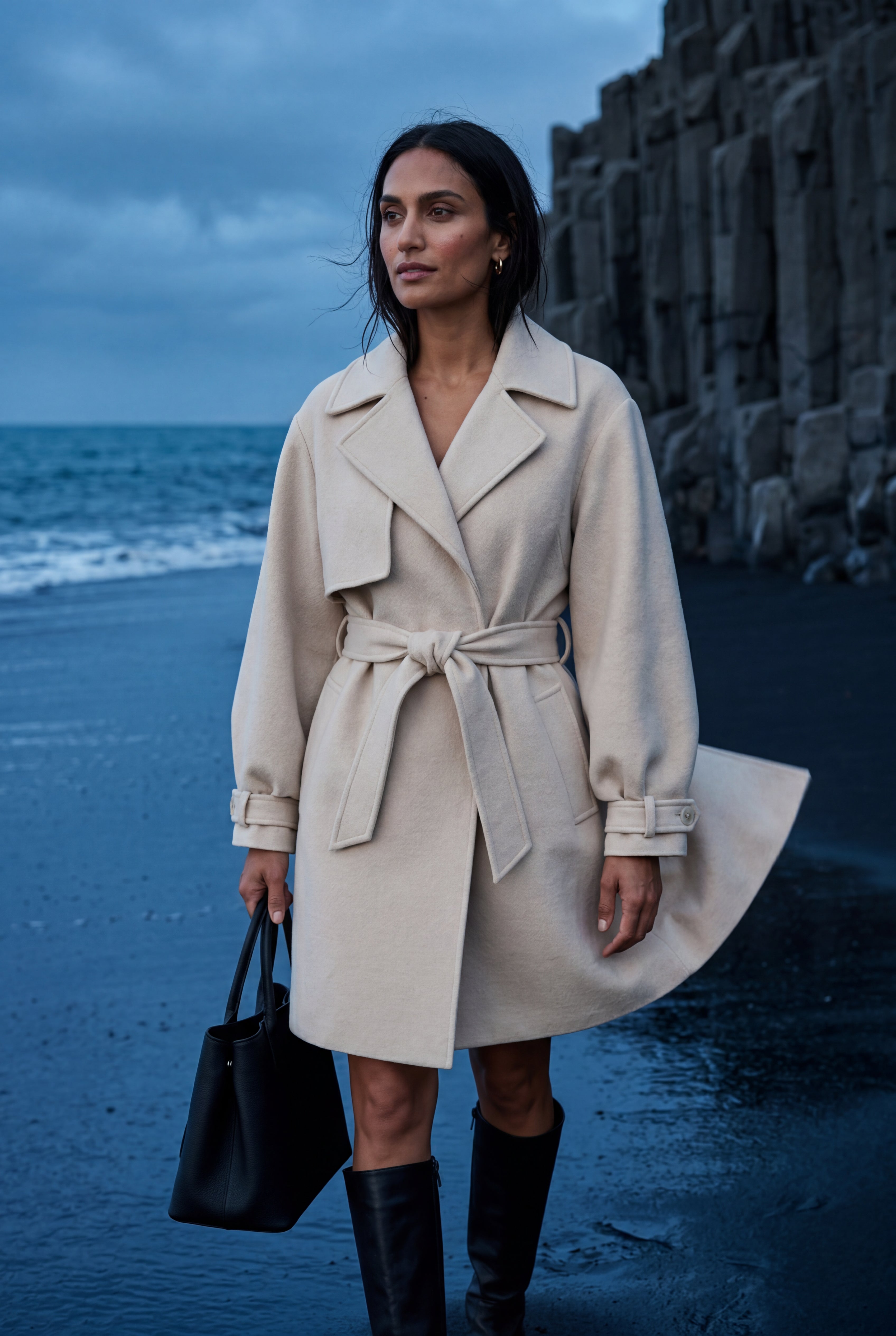 Zoyri | Belted Mini Trench Coat