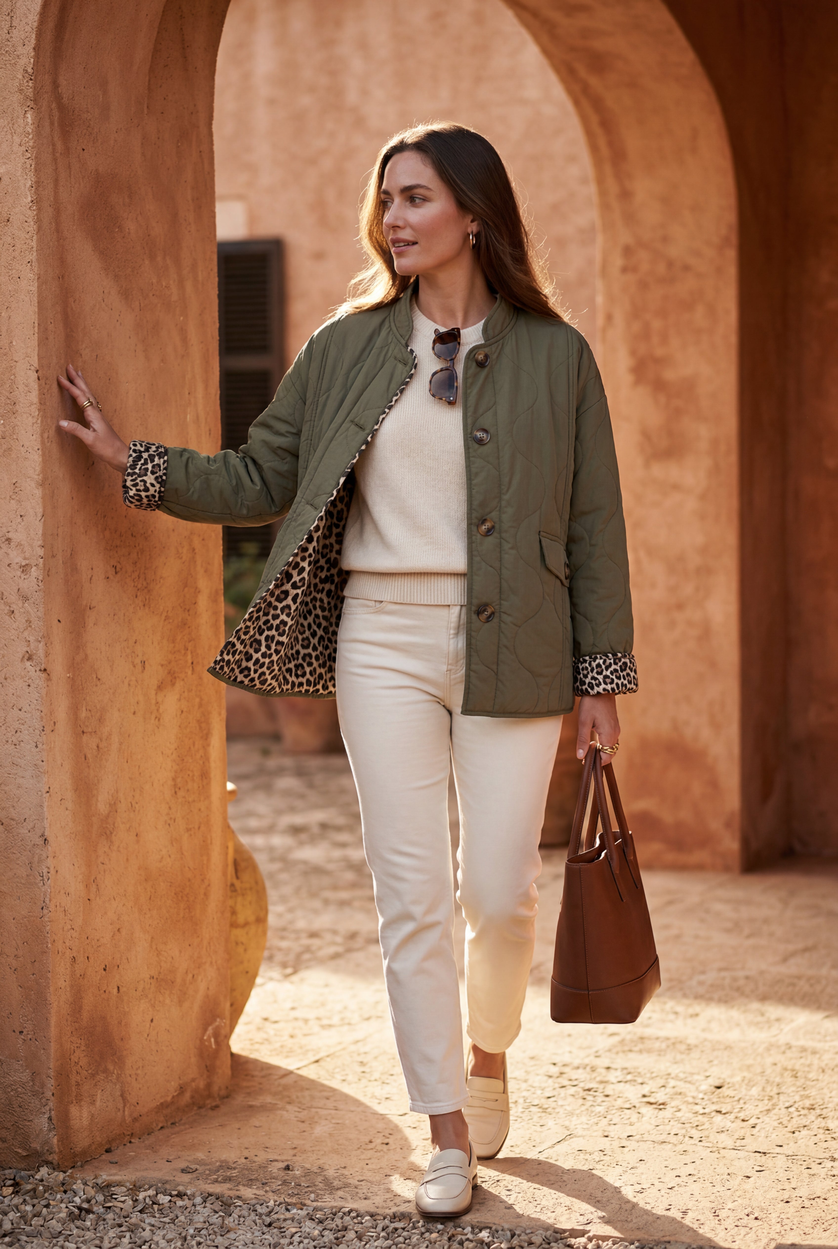 Zoyri | Leopard Trim Jacket