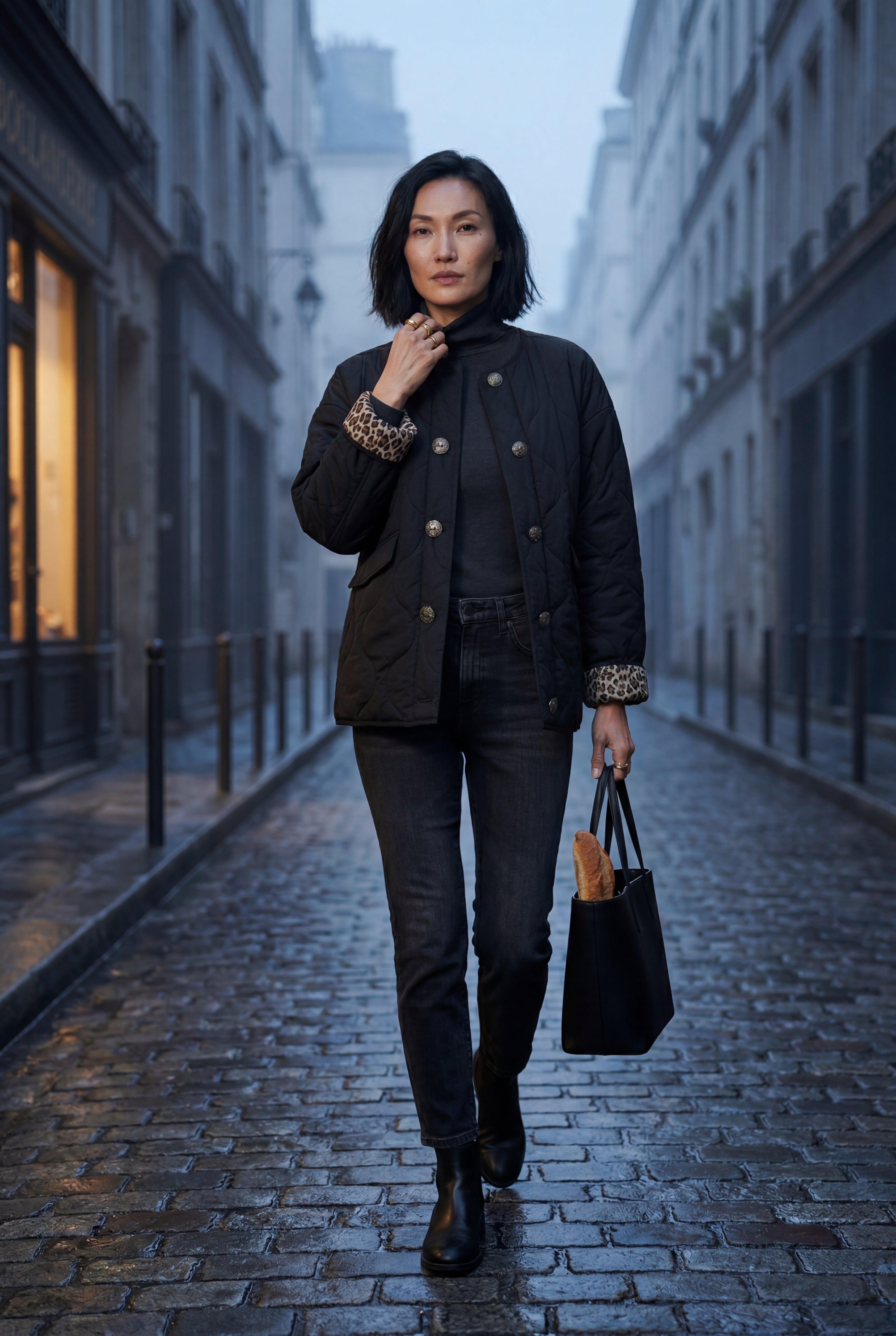 Zoyri | Leopard Trim Jacket
