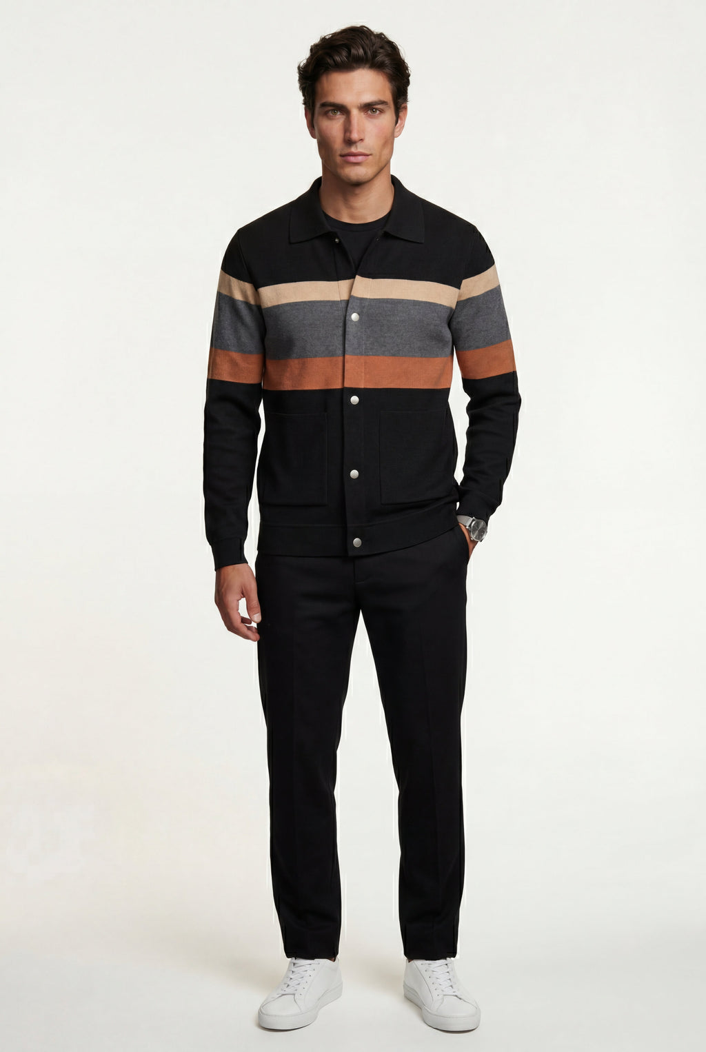 Zoyri | Modern Stripe Cardigan