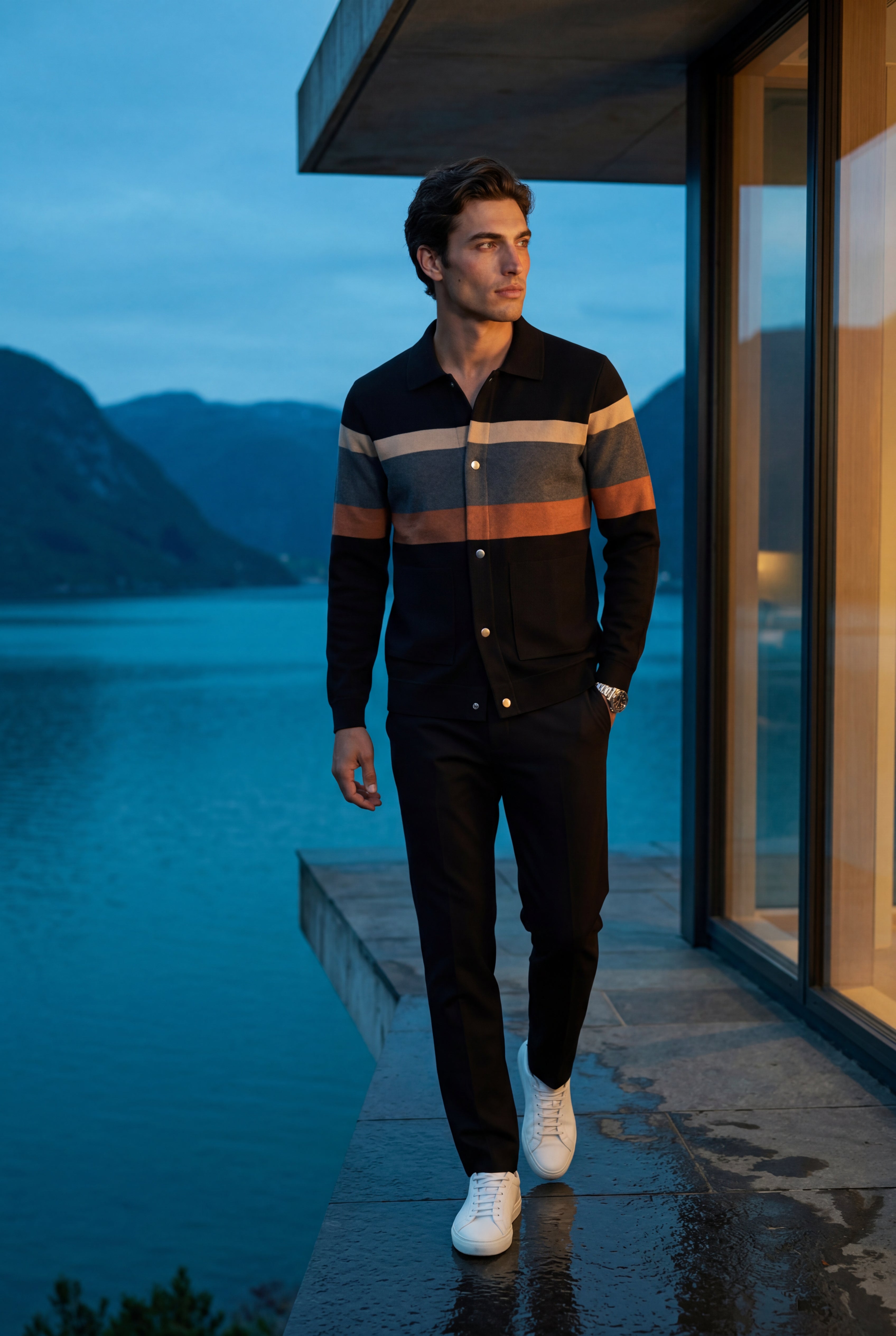 Zoyri | Modern Stripe Cardigan