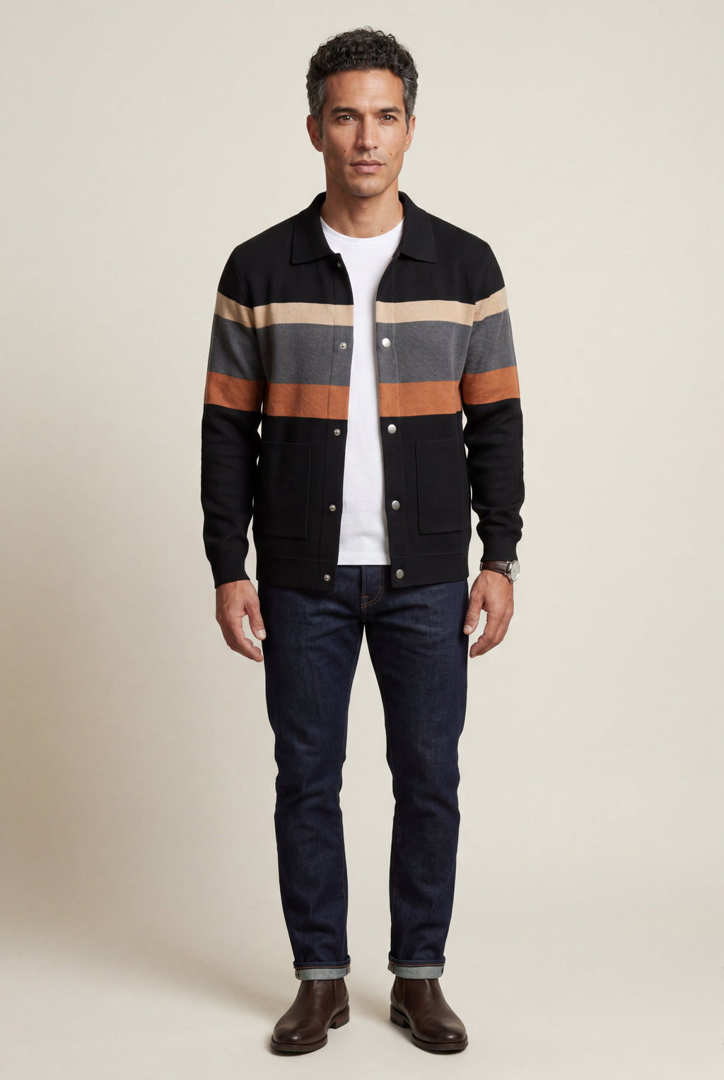 Zoyri | Modern Stripe Cardigan