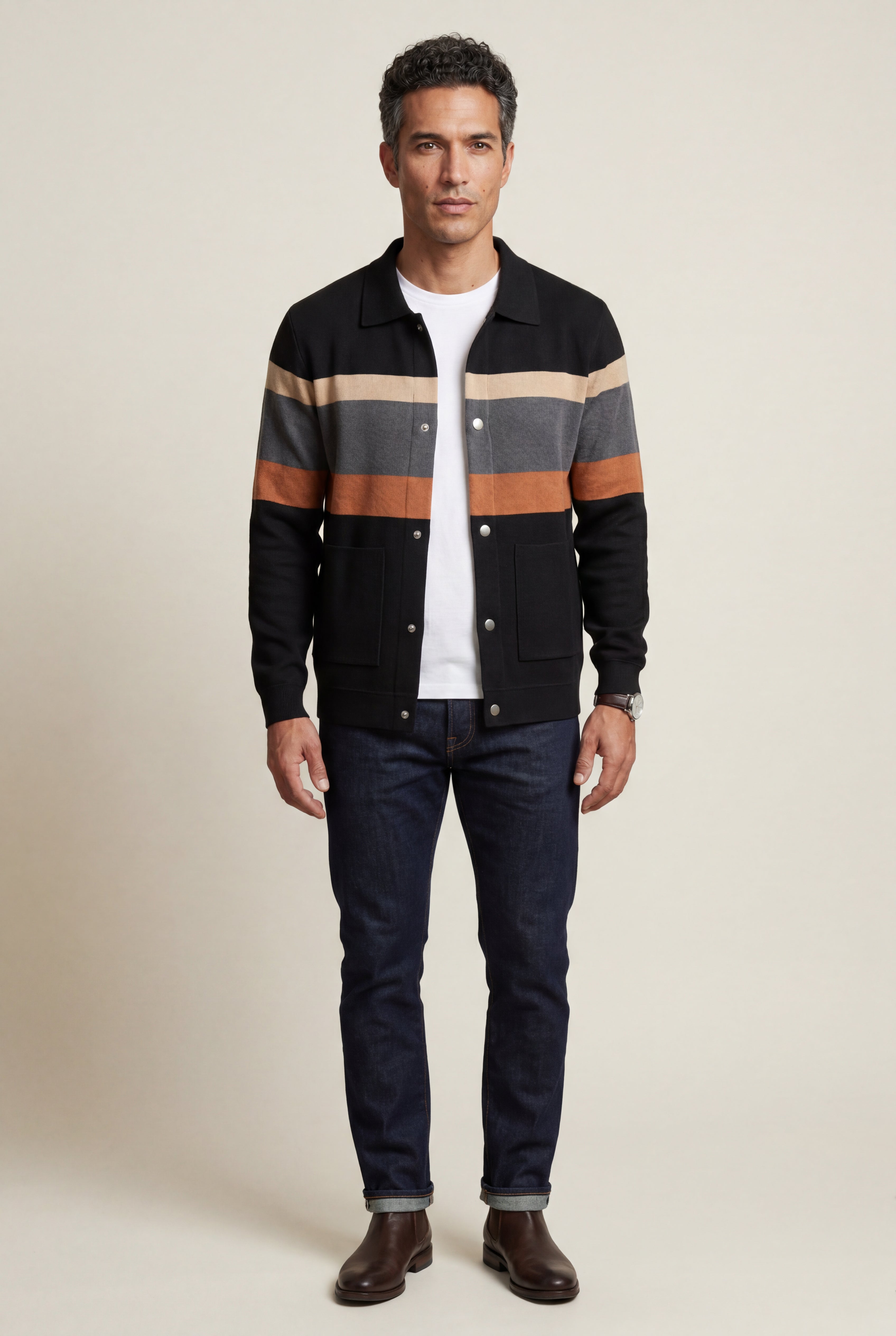 Zoyri | Modern Stripe Cardigan