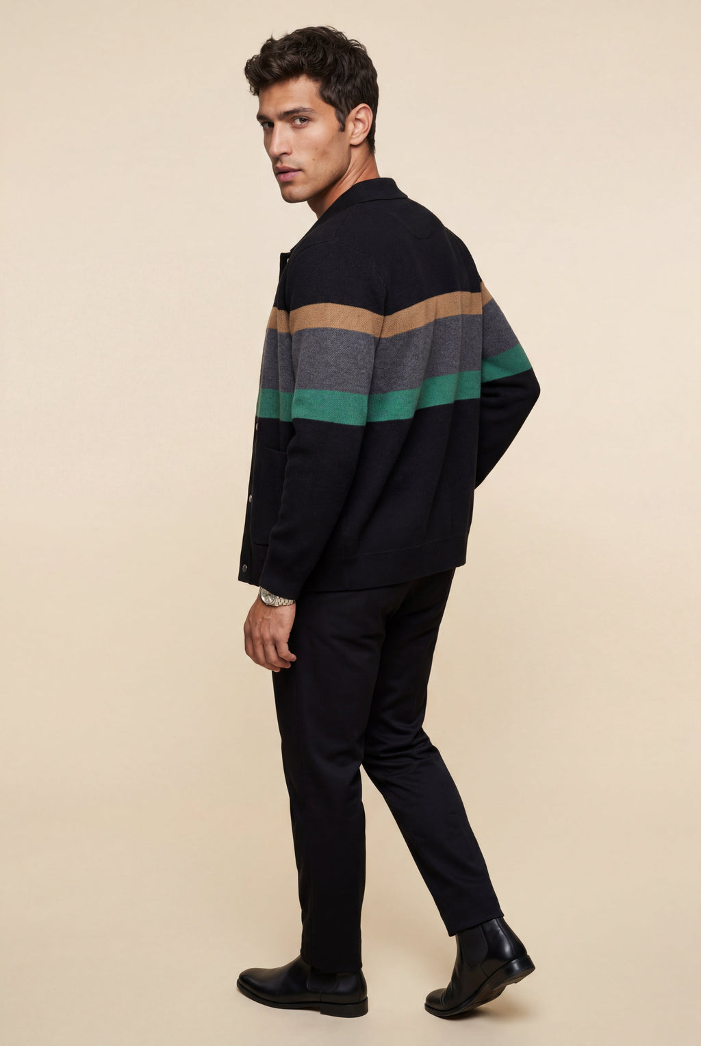 Zoyri | Modern Stripe Cardigan