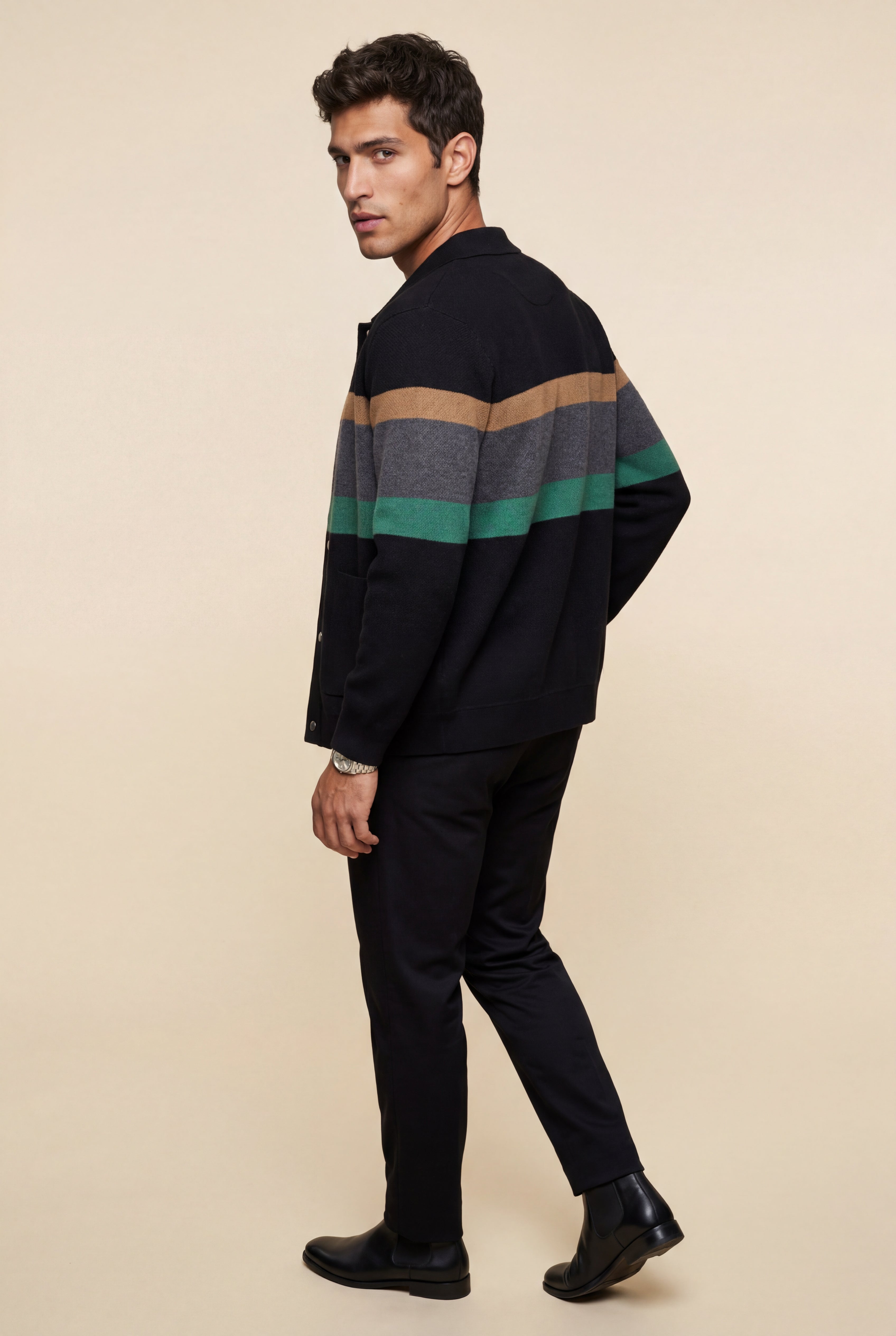 Zoyri | Modern Stripe Cardigan