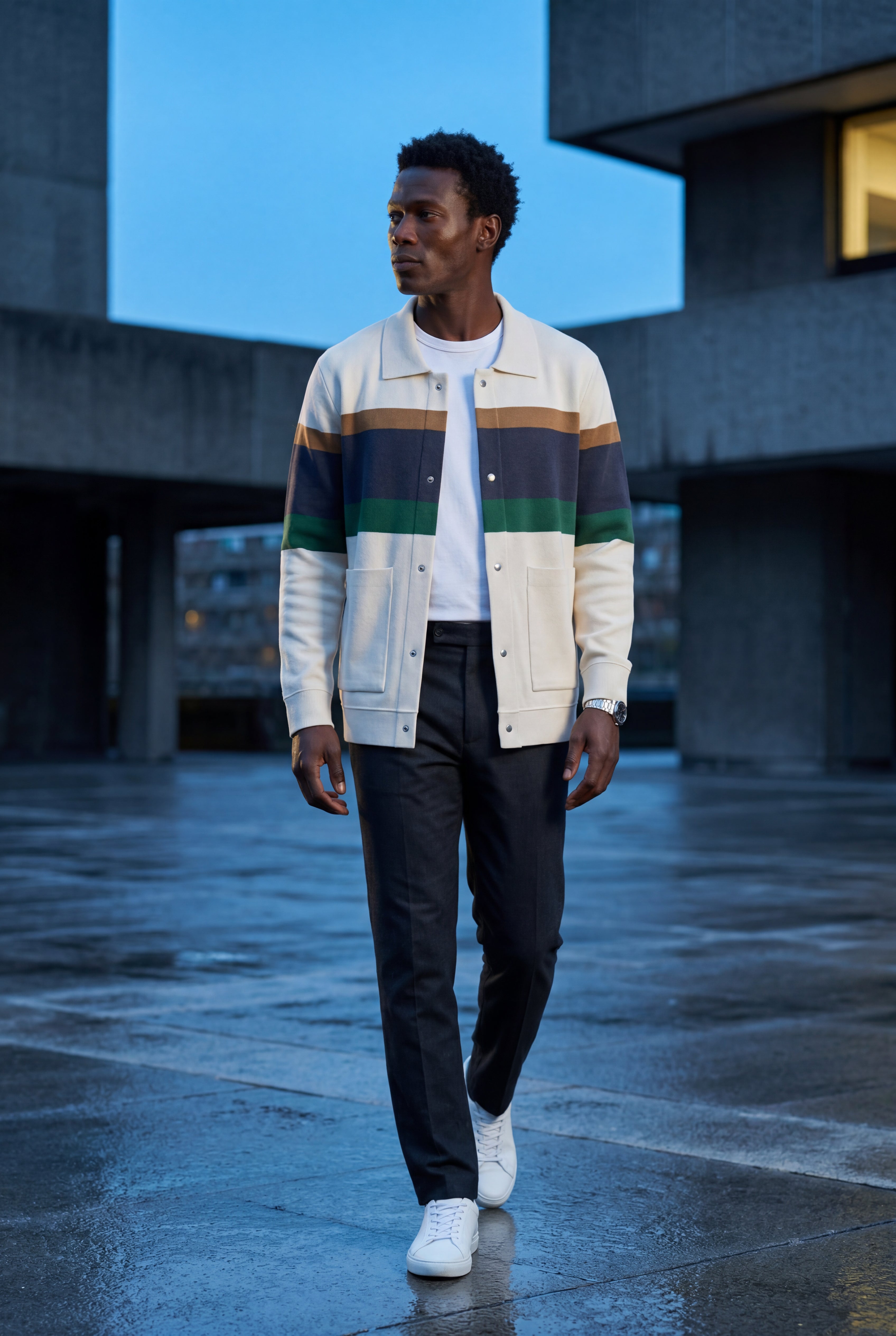 Zoyri | Modern Stripe Cardigan