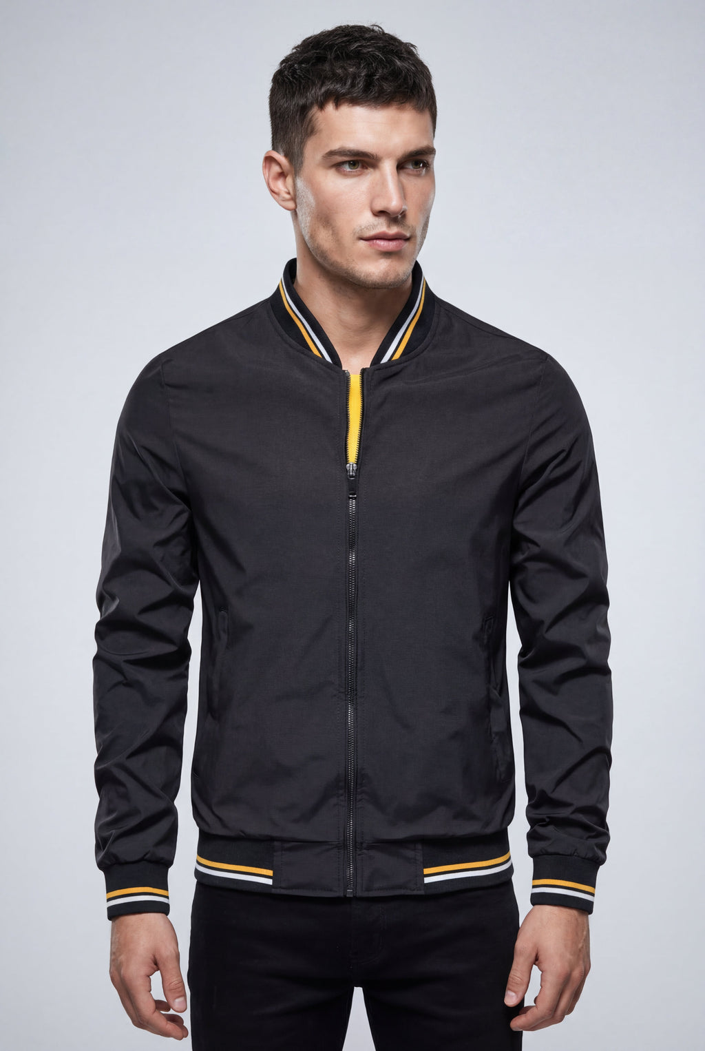 Zoyri | Striped Bomber Jacket