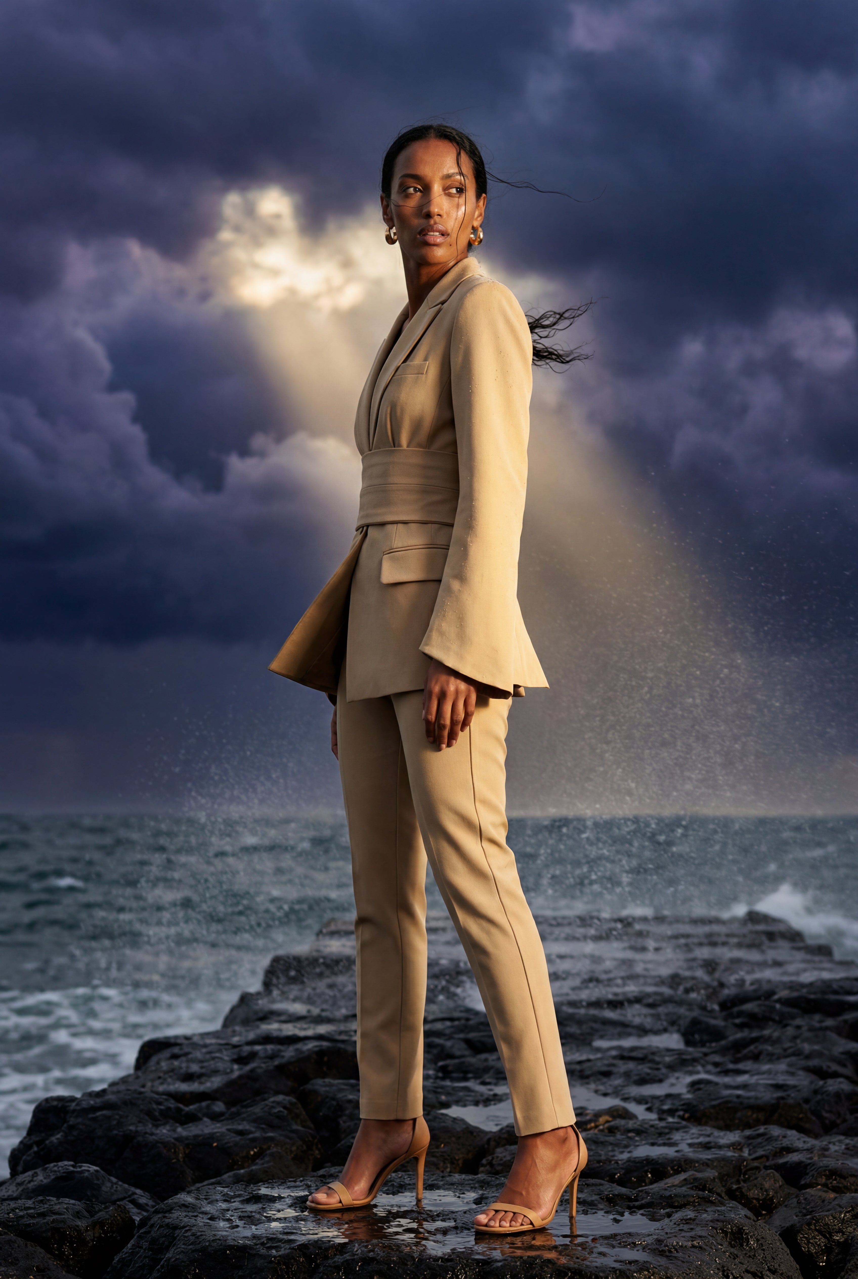 Zoyri | Belted Statement Blazer