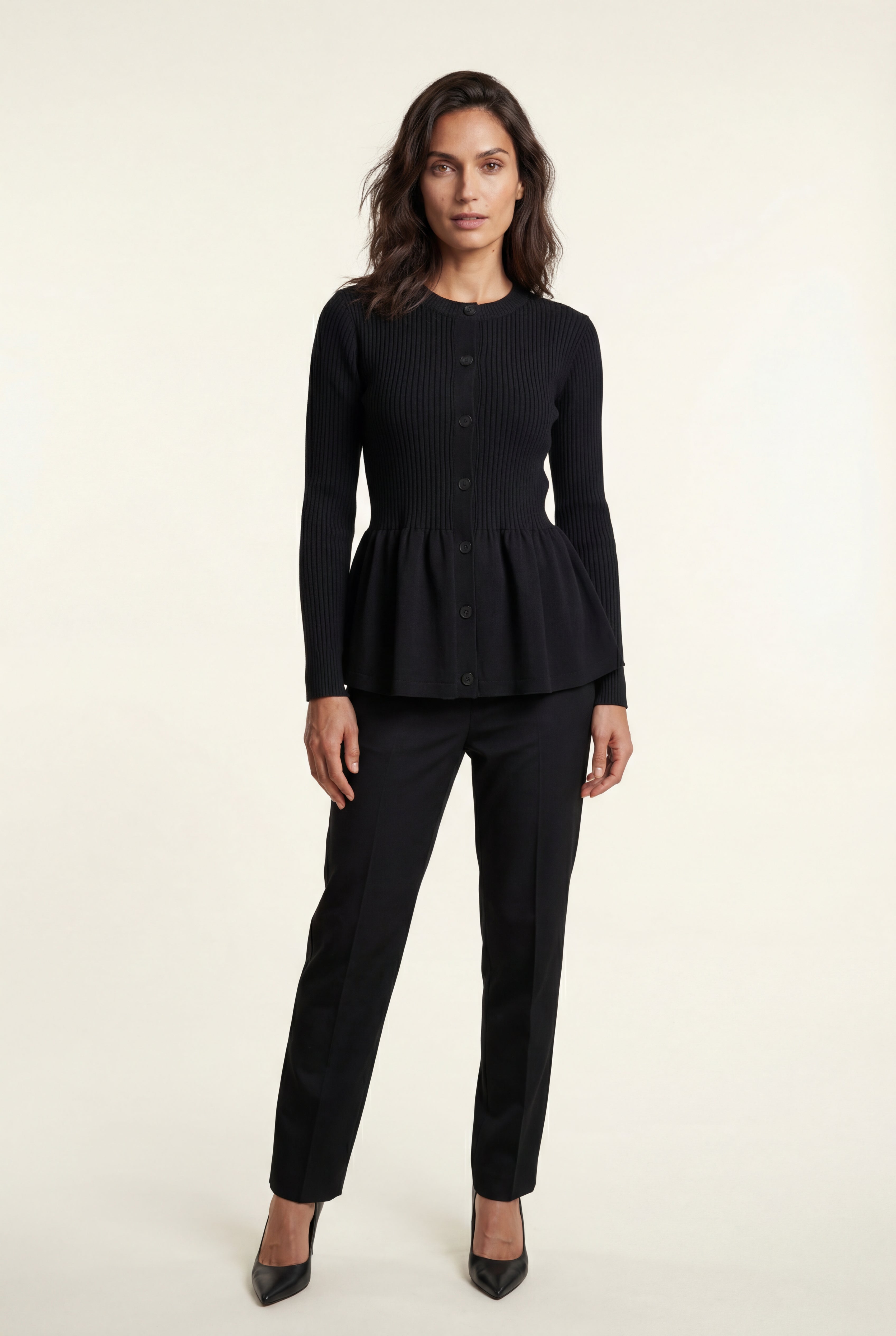 Zoyri | Soft Peplum Cardigan