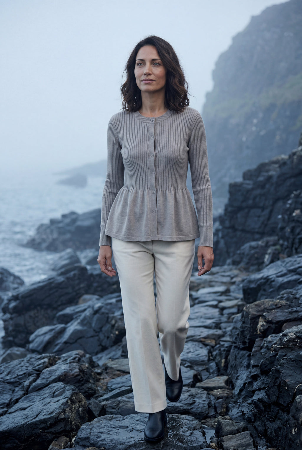 Zoyri | Soft Peplum Cardigan