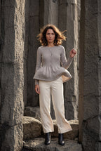 Zoyri | Soft Peplum Cardigan