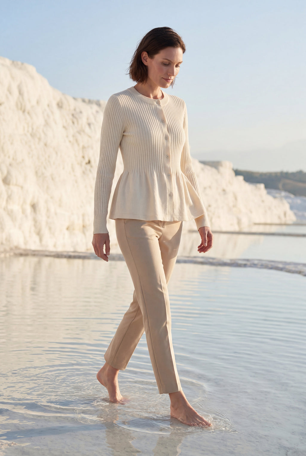 Zoyri | Soft Peplum Cardigan