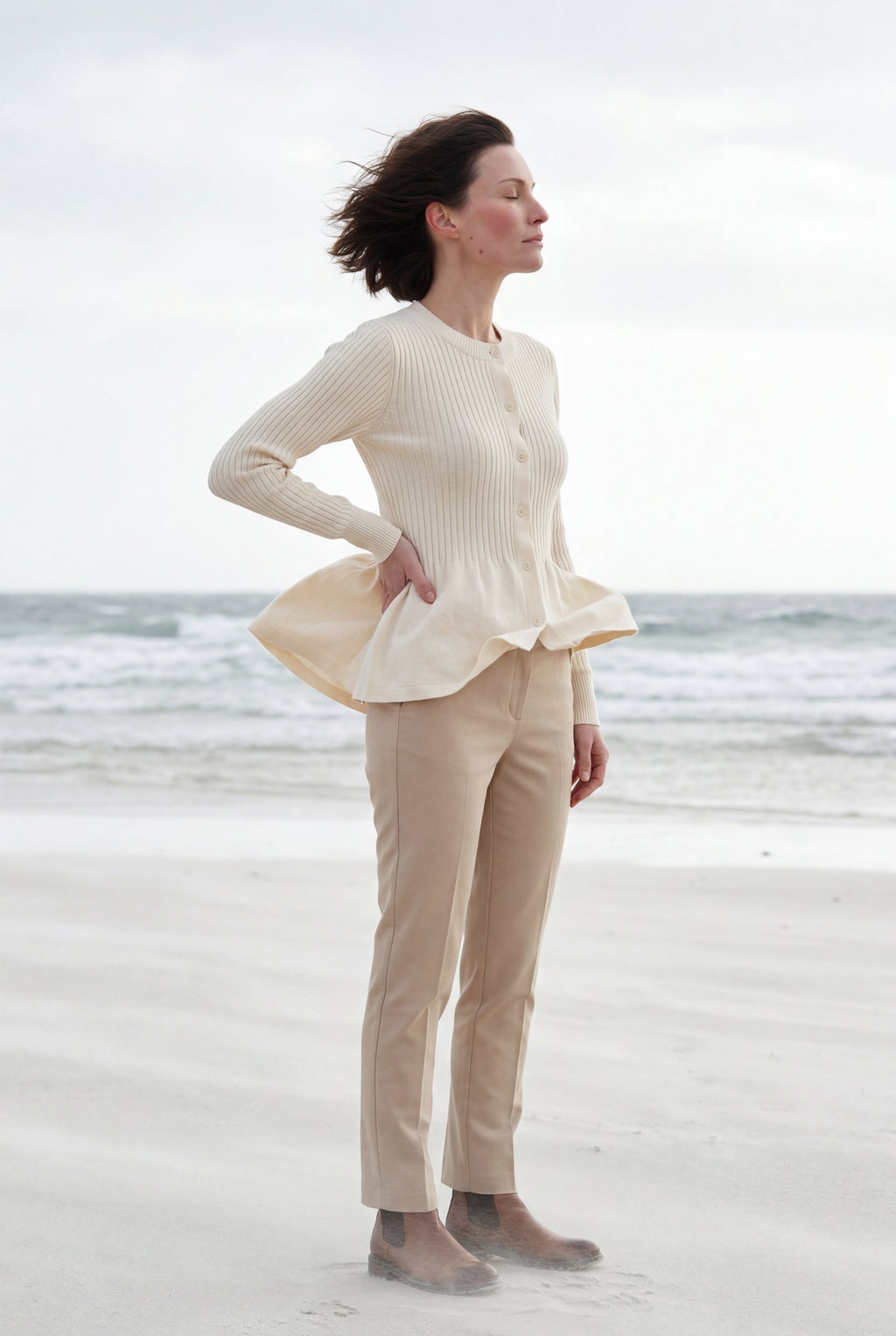 Zoyri | Soft Peplum Cardigan