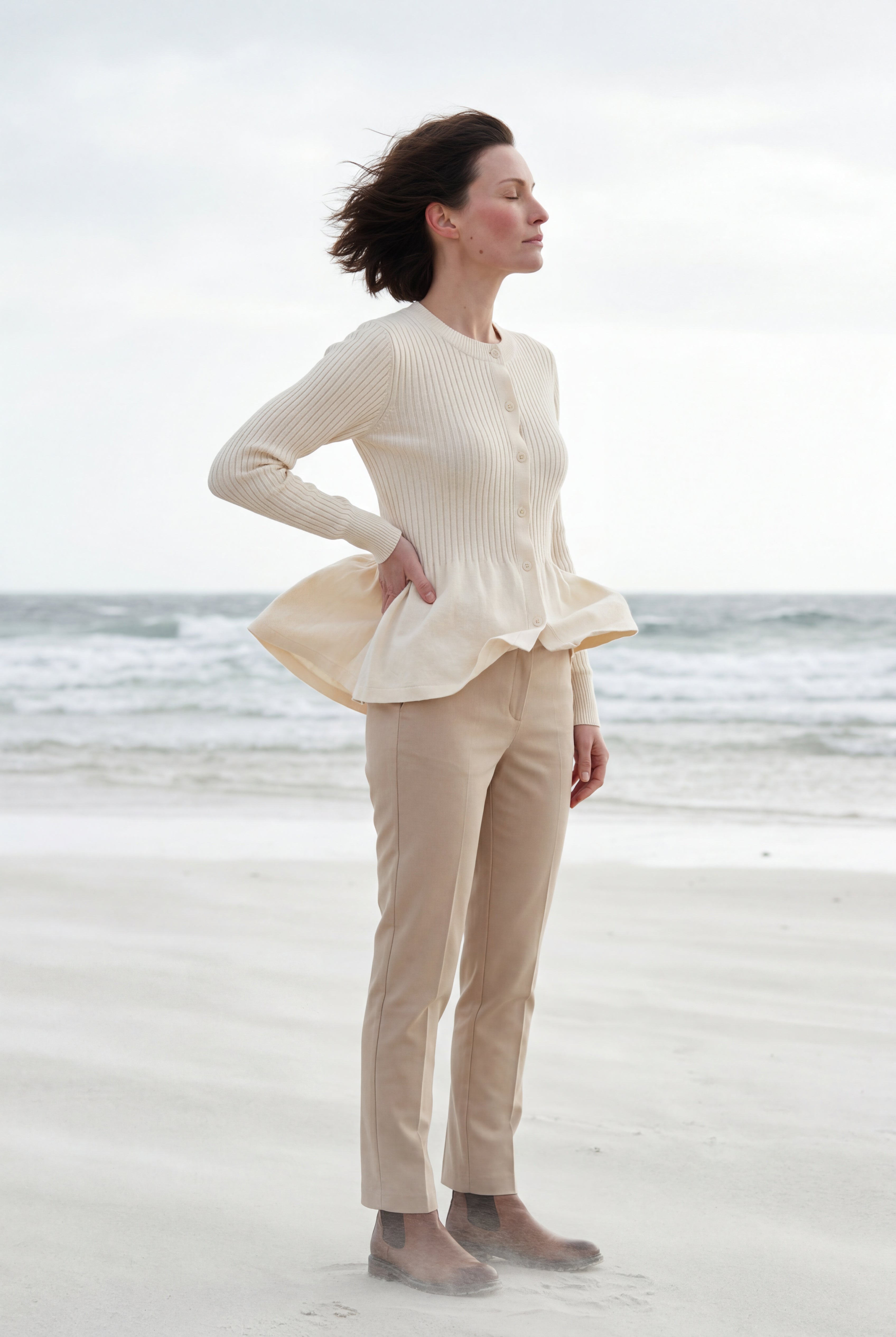 Zoyri | Soft Peplum Cardigan