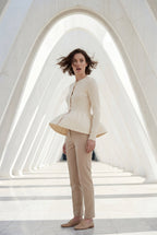 Zoyri | Soft Peplum Cardigan