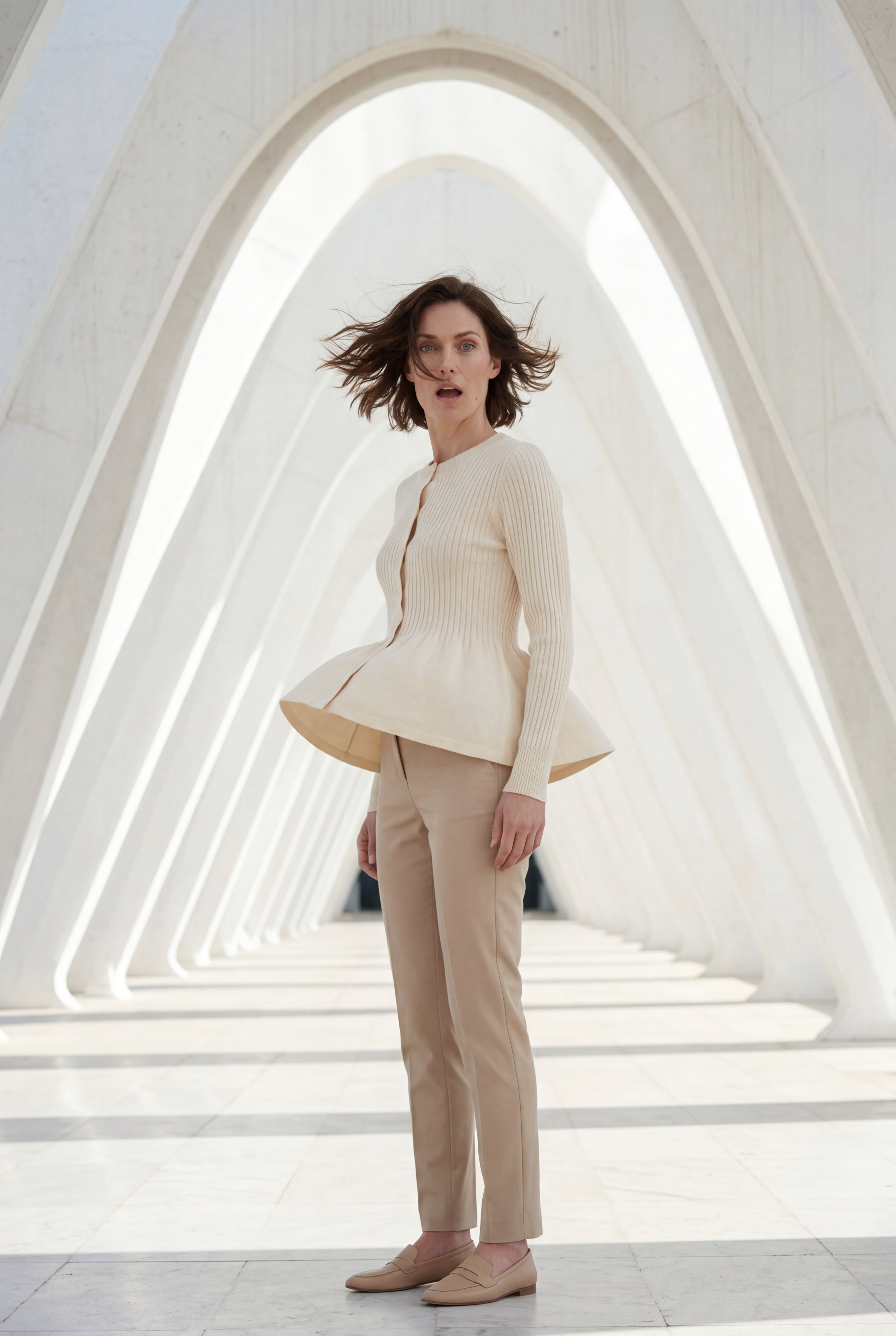 Zoyri | Soft Peplum Cardigan