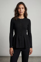 Zoyri | Soft Peplum Cardigan