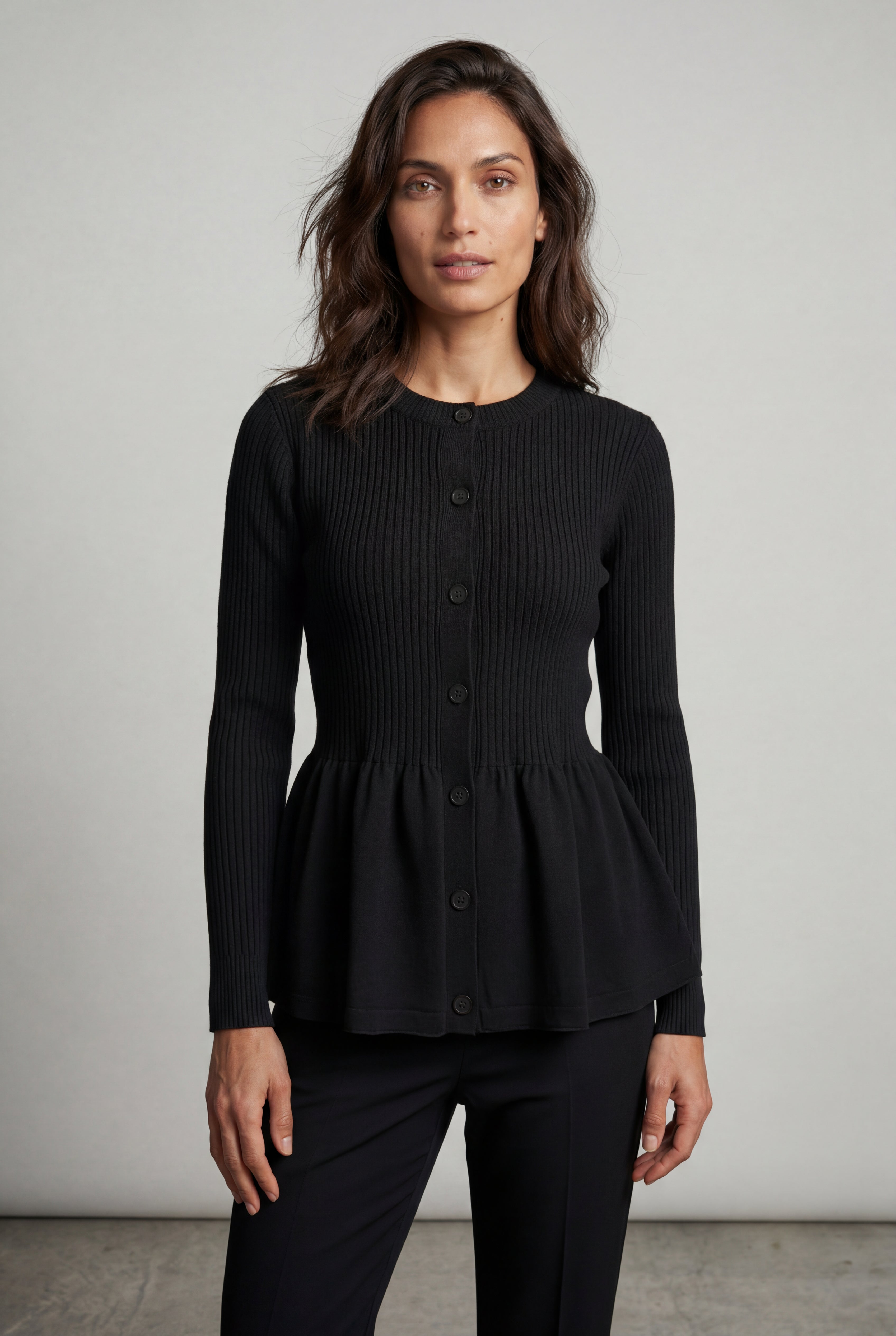 Zoyri | Soft Peplum Cardigan