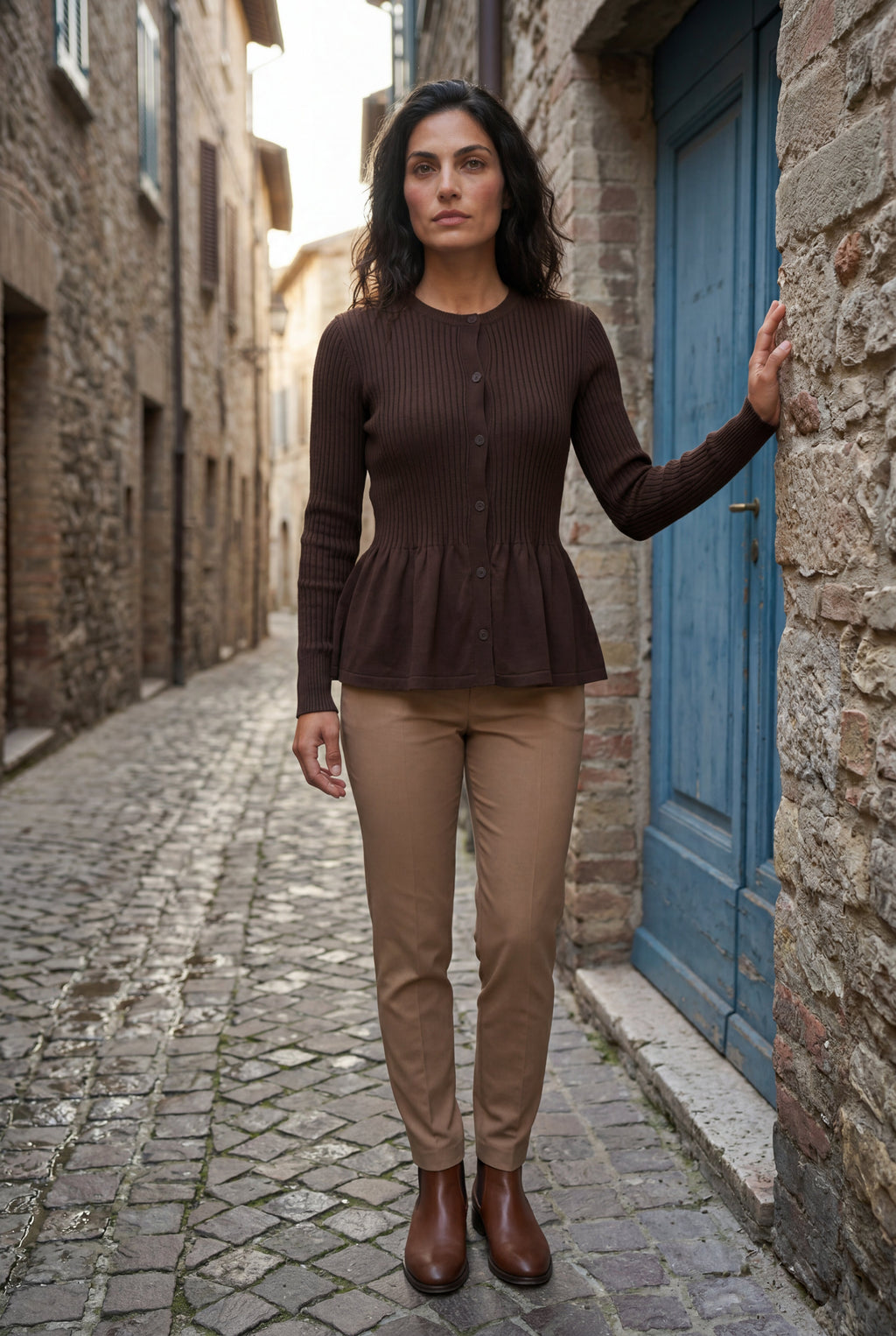 Zoyri | Soft Peplum Cardigan