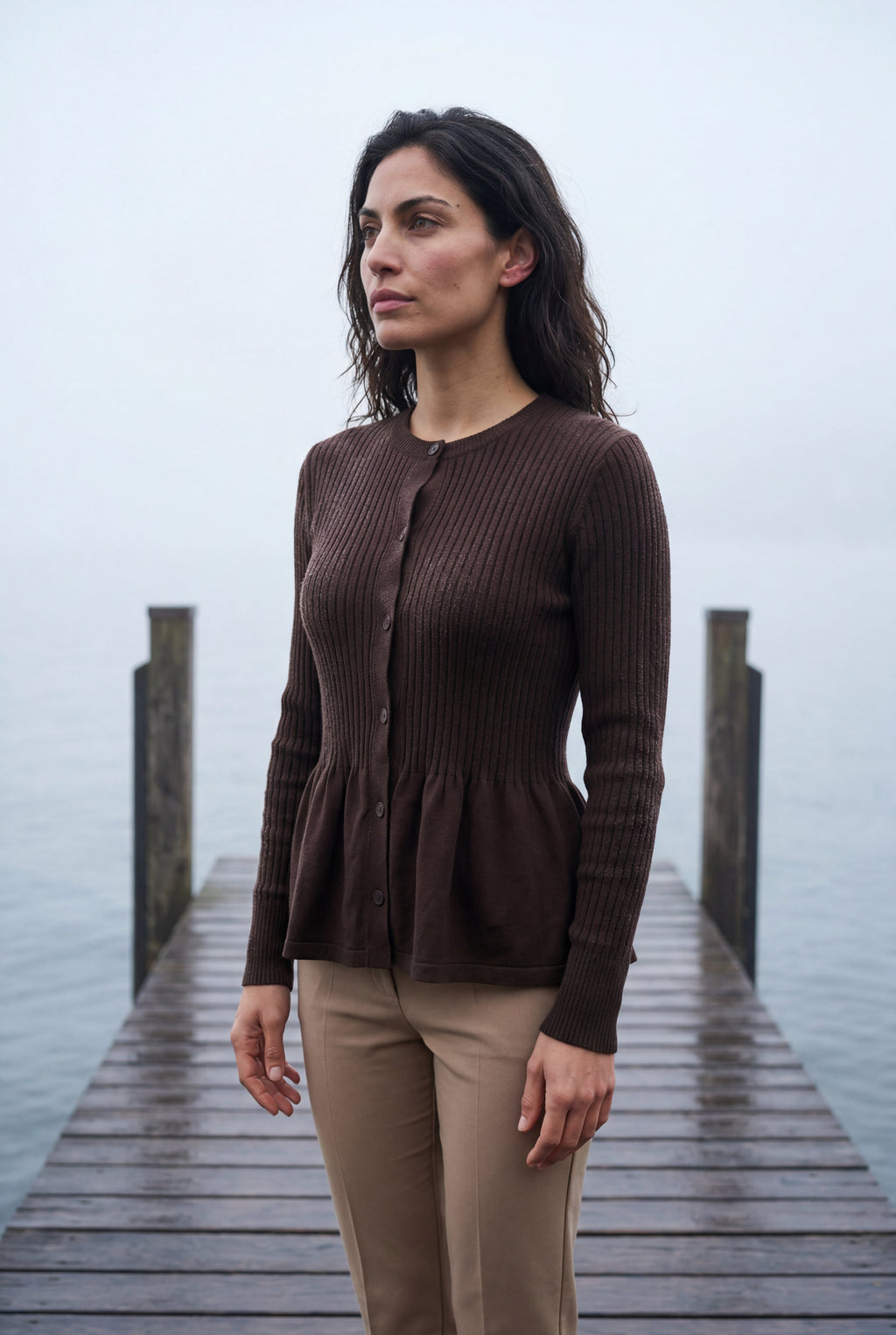 Zoyri | Soft Peplum Cardigan