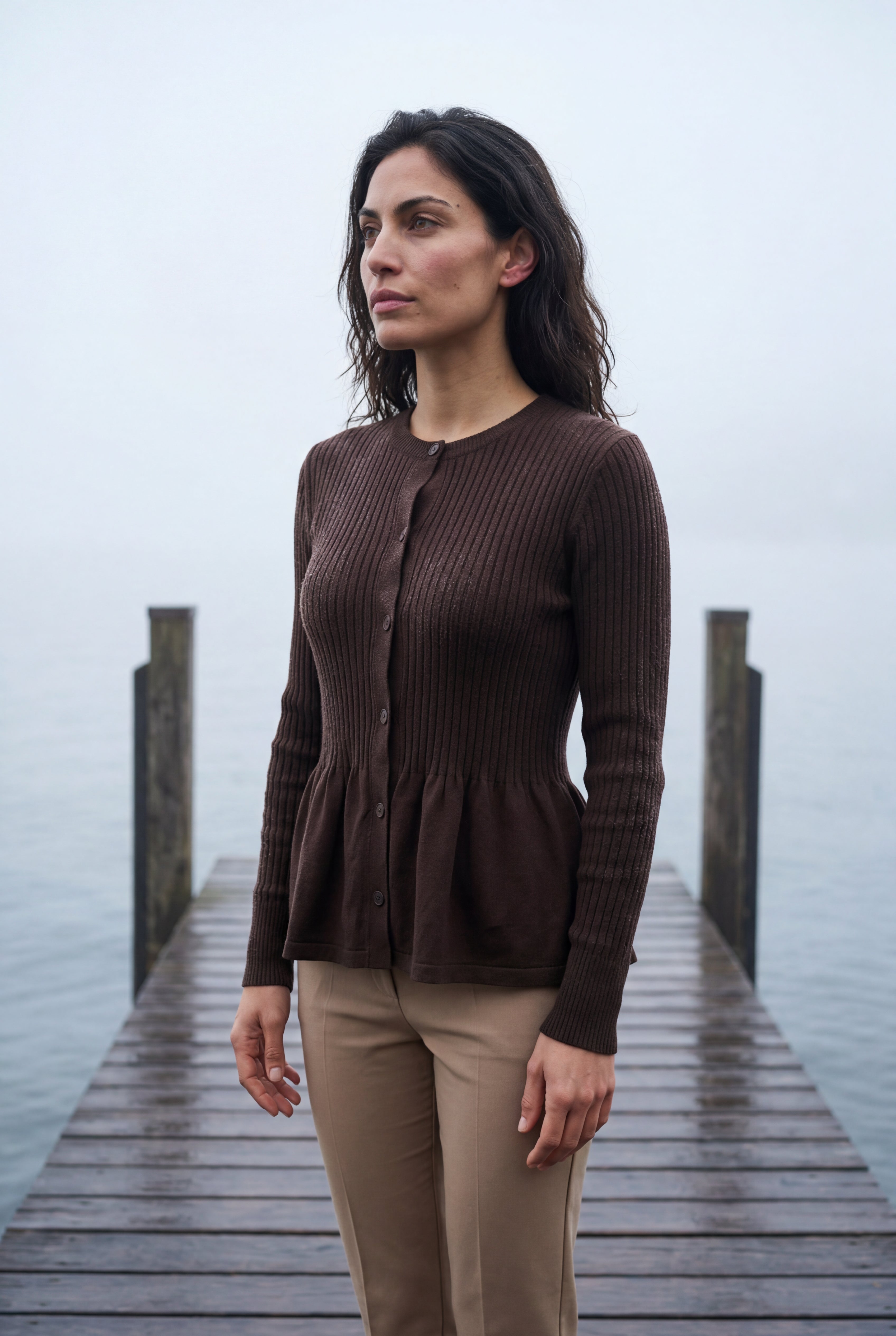 Zoyri | Soft Peplum Cardigan