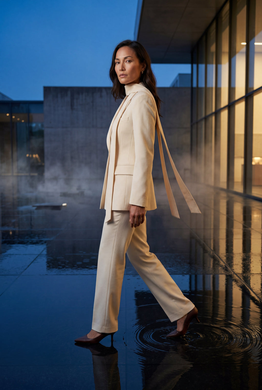 Zoyri | Elegant Scarf Blazer