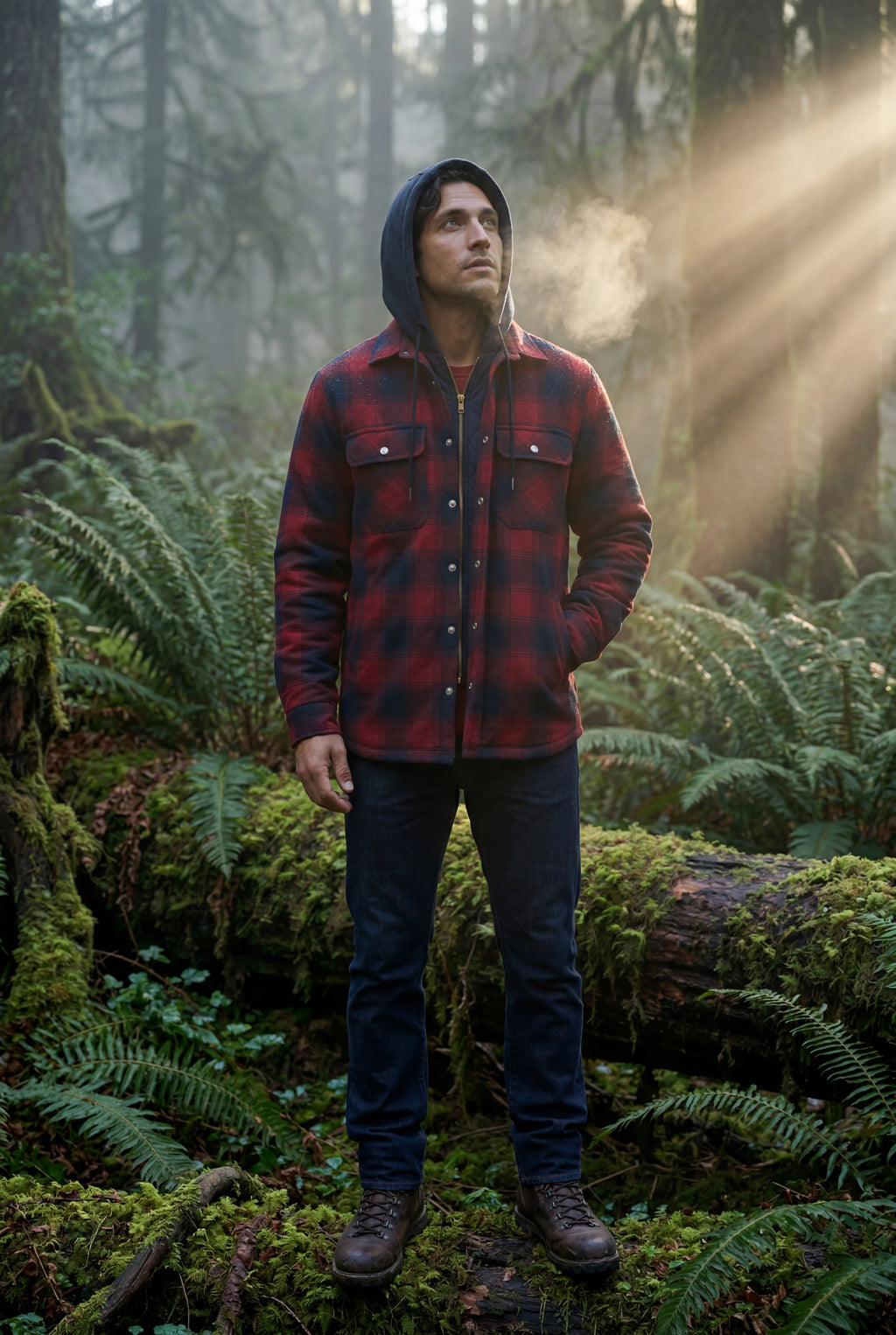 Zoyri | Hooded Check Jacket