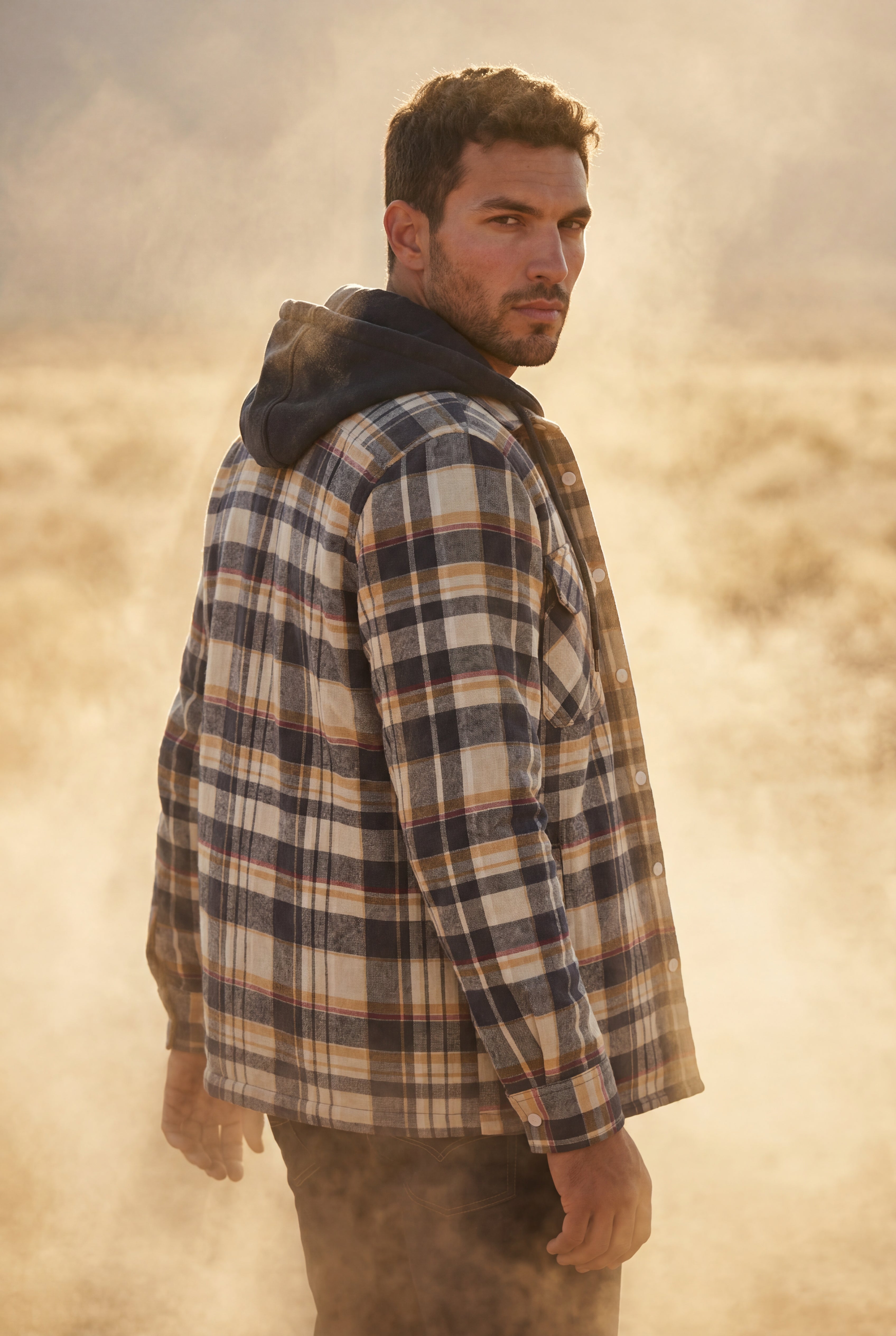 Zoyri | Hooded Check Jacket