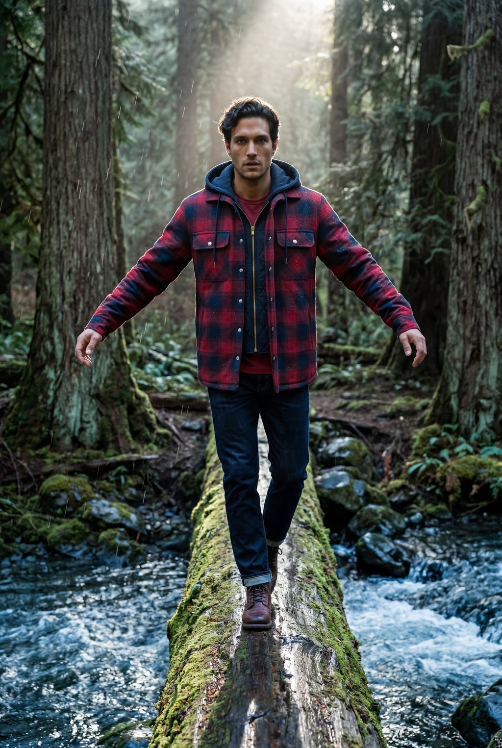 Zoyri | Hooded Check Jacket