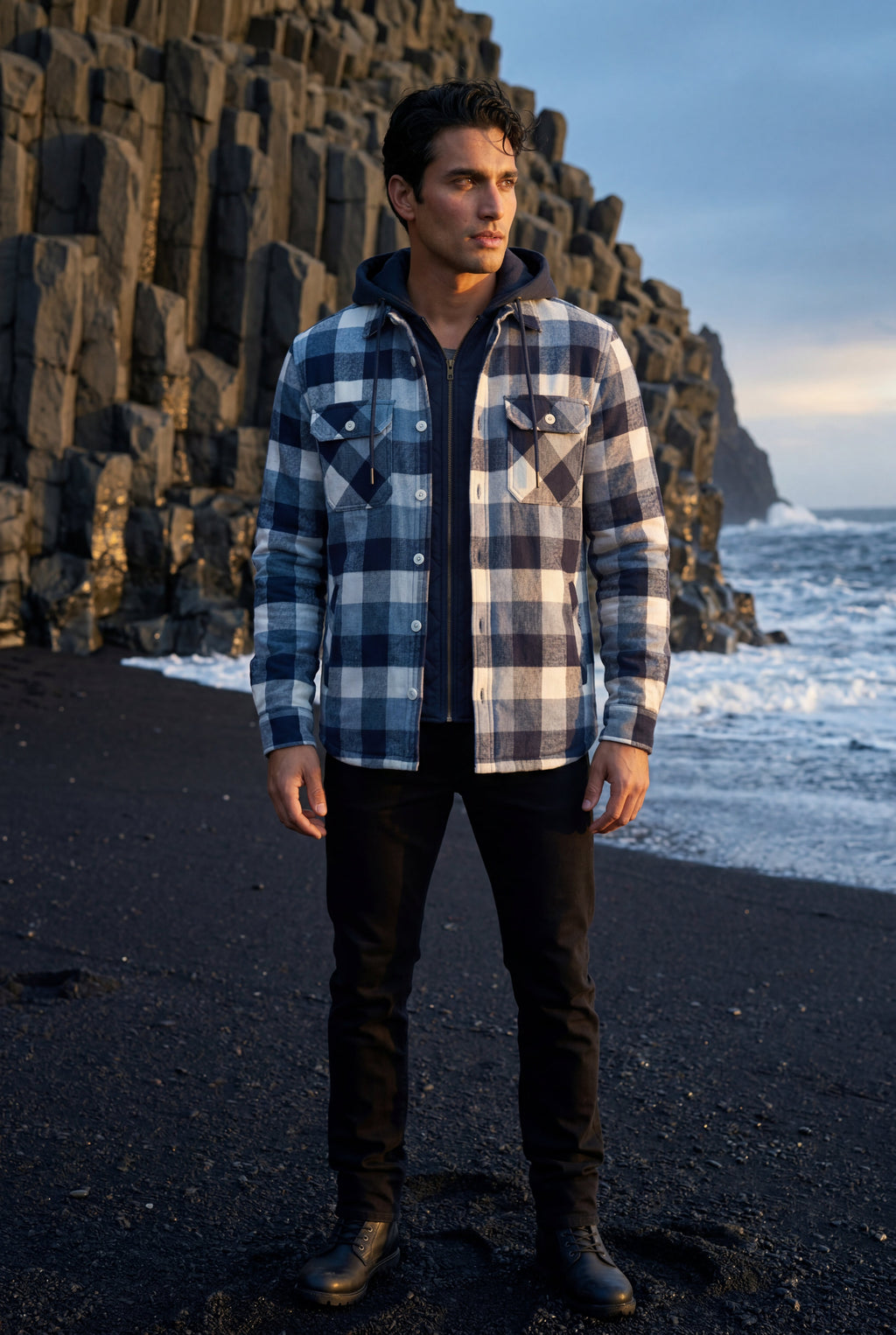 Zoyri | Hooded Check Jacket