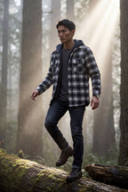 Zoyri | Hooded Check Jacket